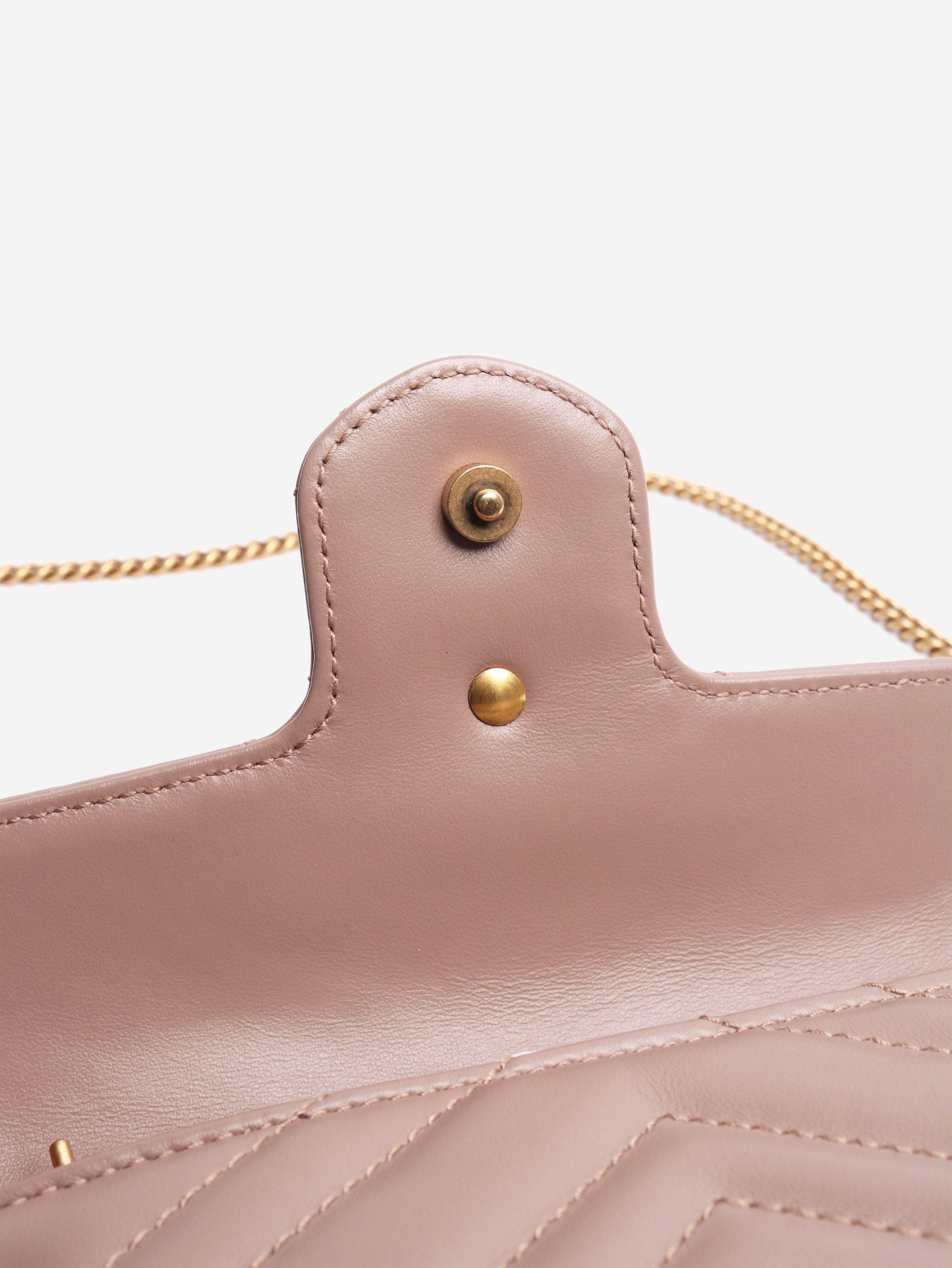 Gucci Taupe GG Marmont mini bag Size ONE SIZE - 5 Thumbnail