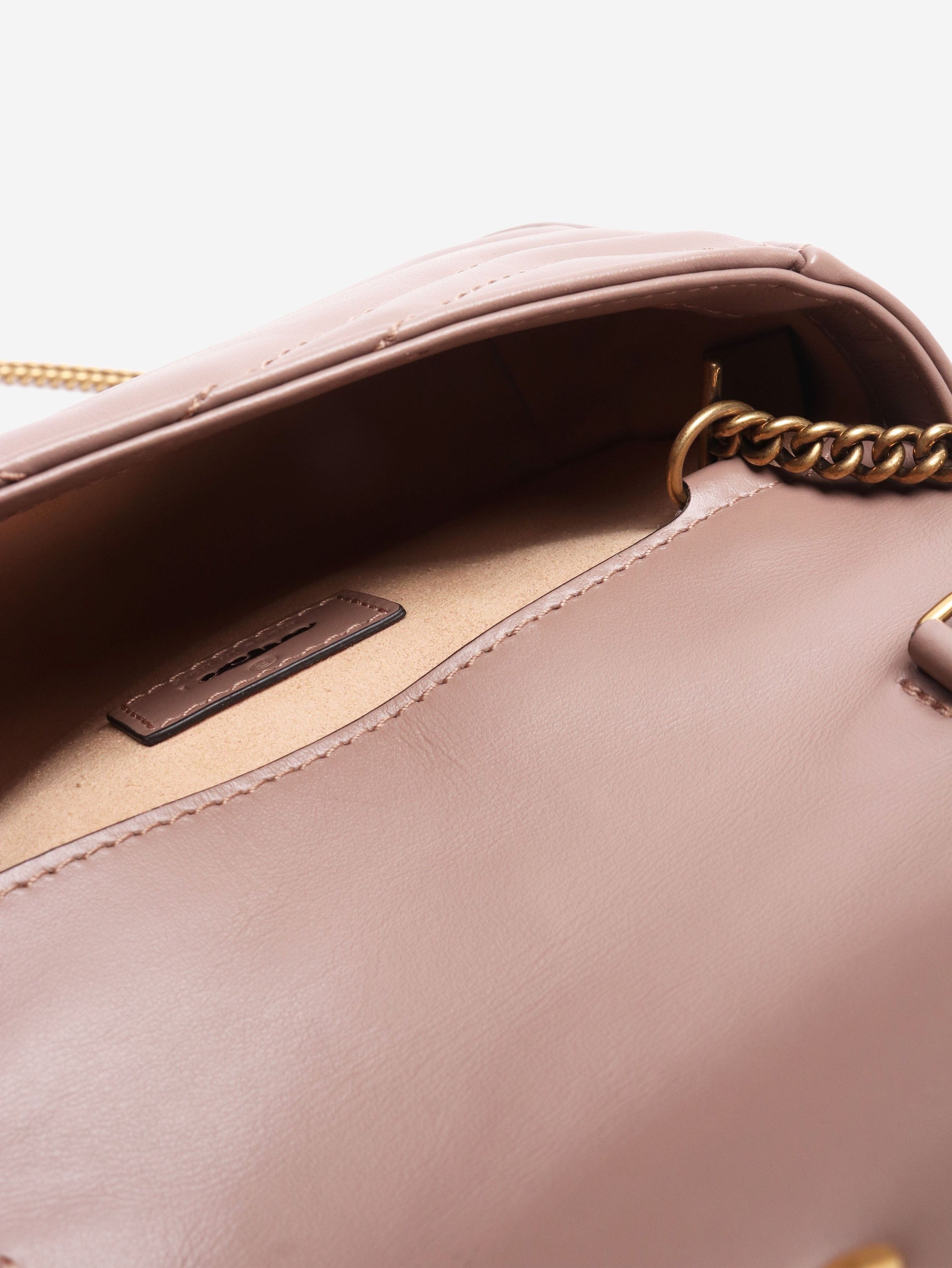 Gucci Taupe GG Marmont mini bag Size ONE SIZE - 6 Thumbnail