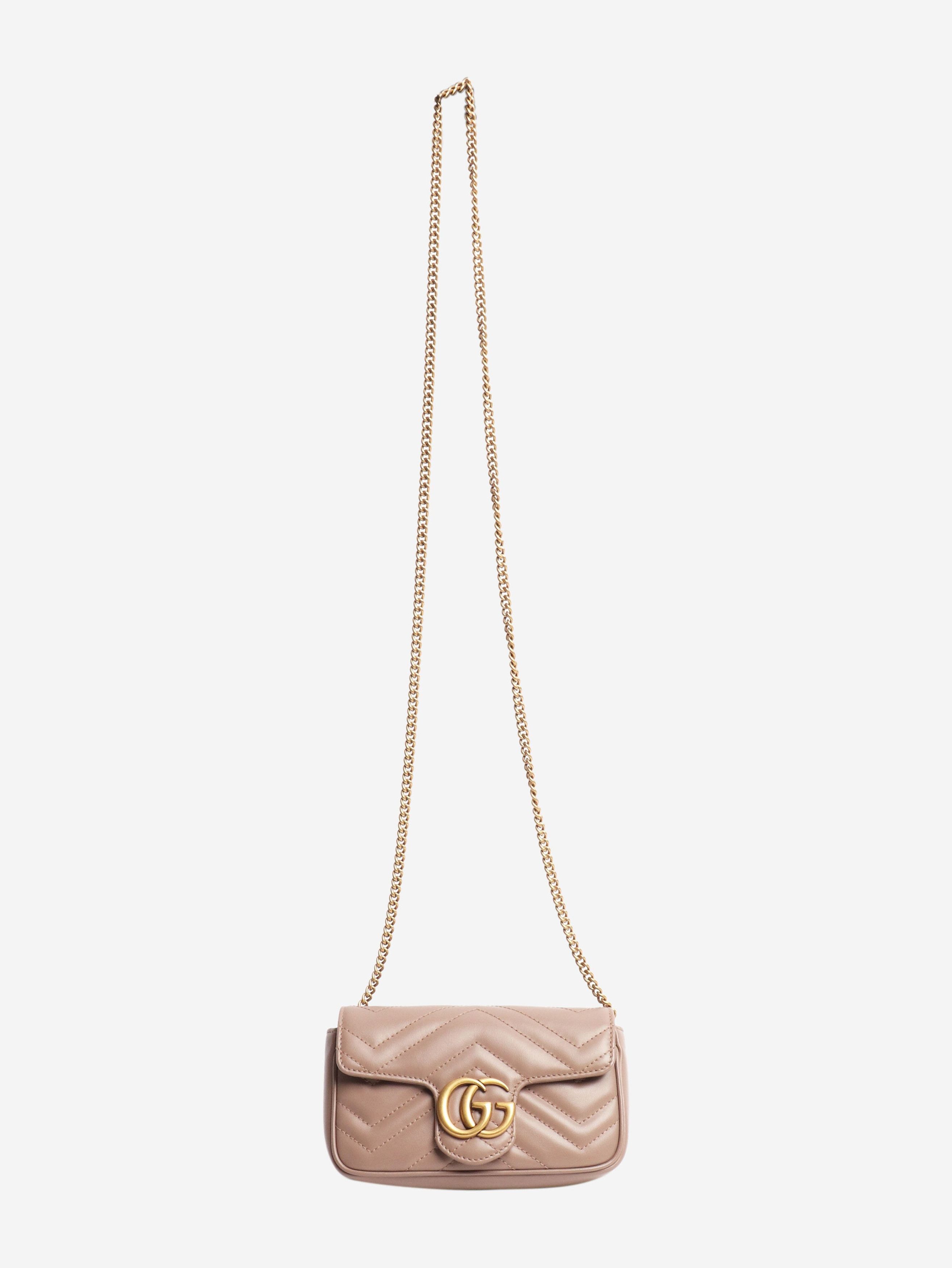 Gucci Taupe GG Marmont mini bag Size ONE SIZE - 2 Thumbnail