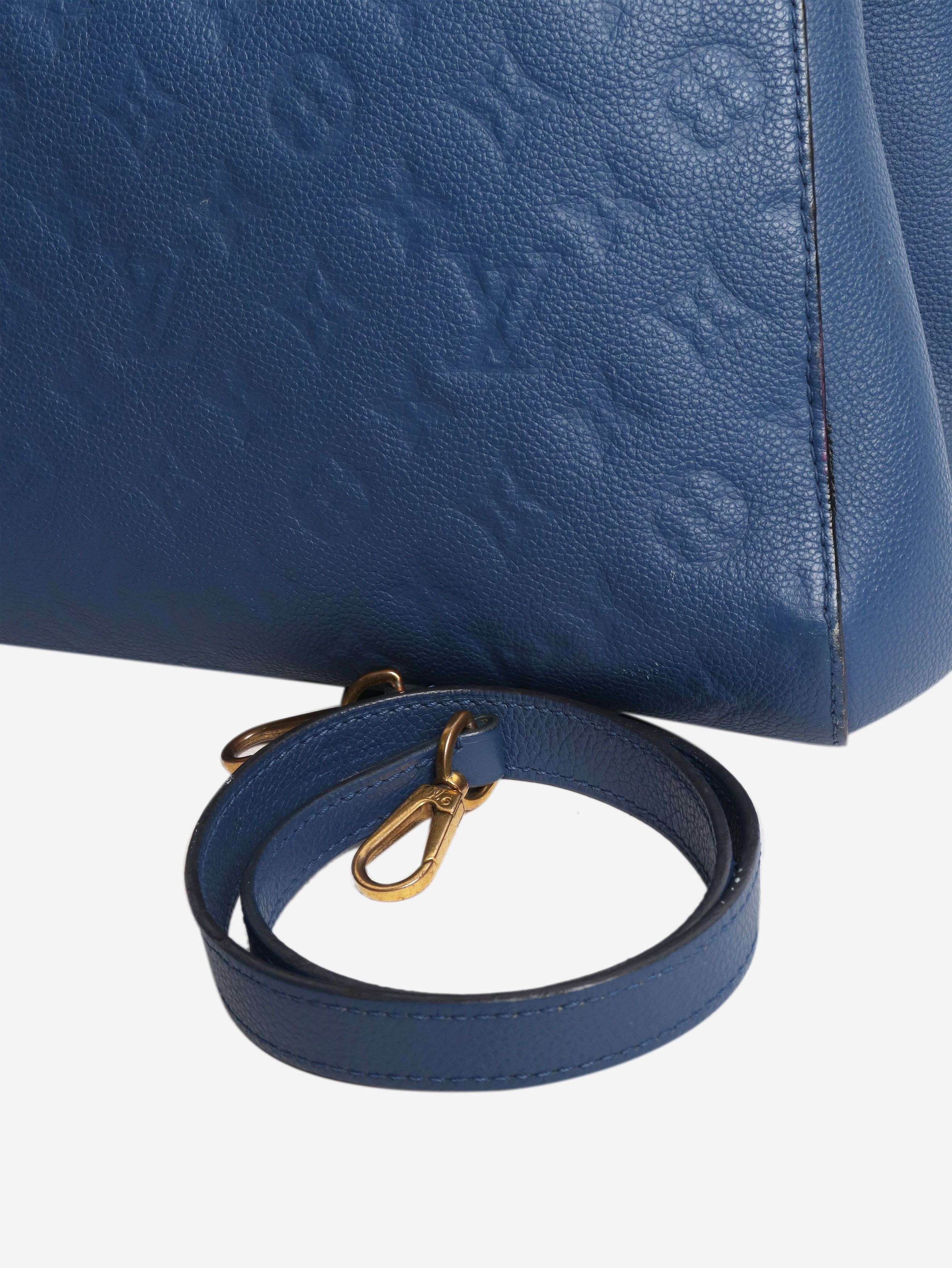 Louis Vuitton Blue 2016 Monogram Empreinte Montaigne shoulder bag Size ONE SIZE - 8 Thumbnail