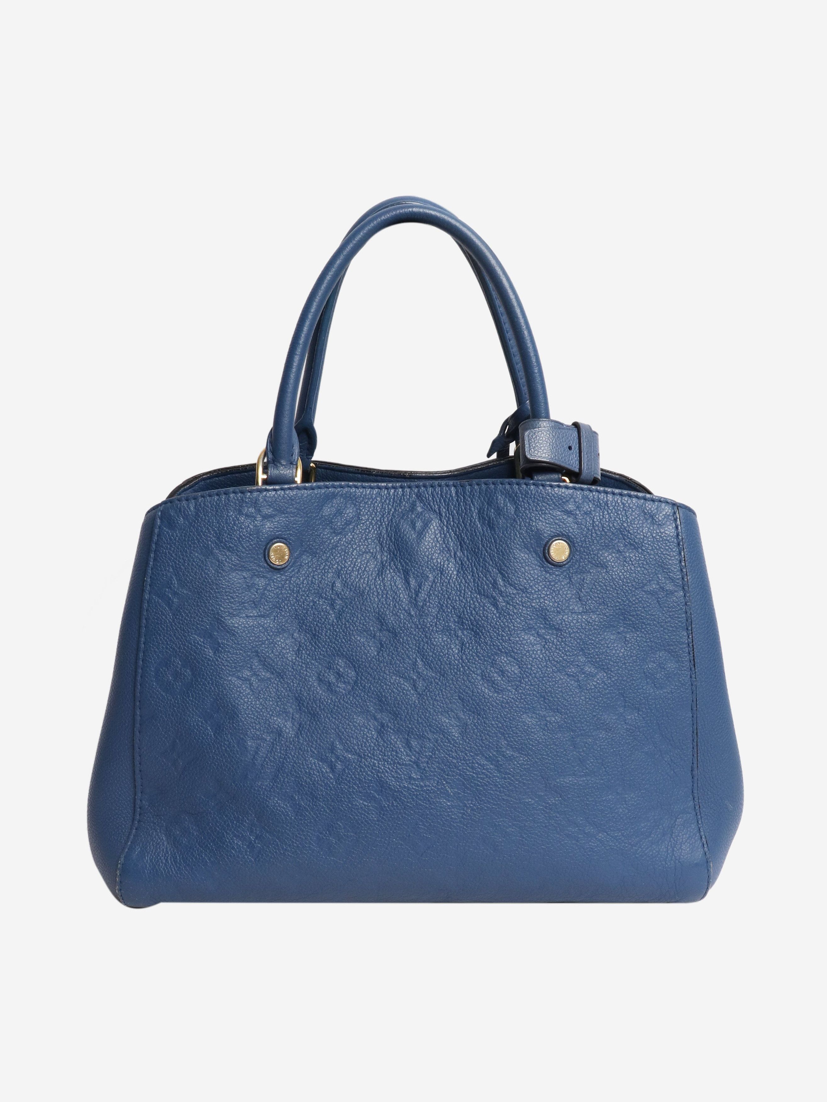 Louis Vuitton Blue 2016 Monogram Empreinte Montaigne shoulder bag Size ONE SIZE - 4 Thumbnail