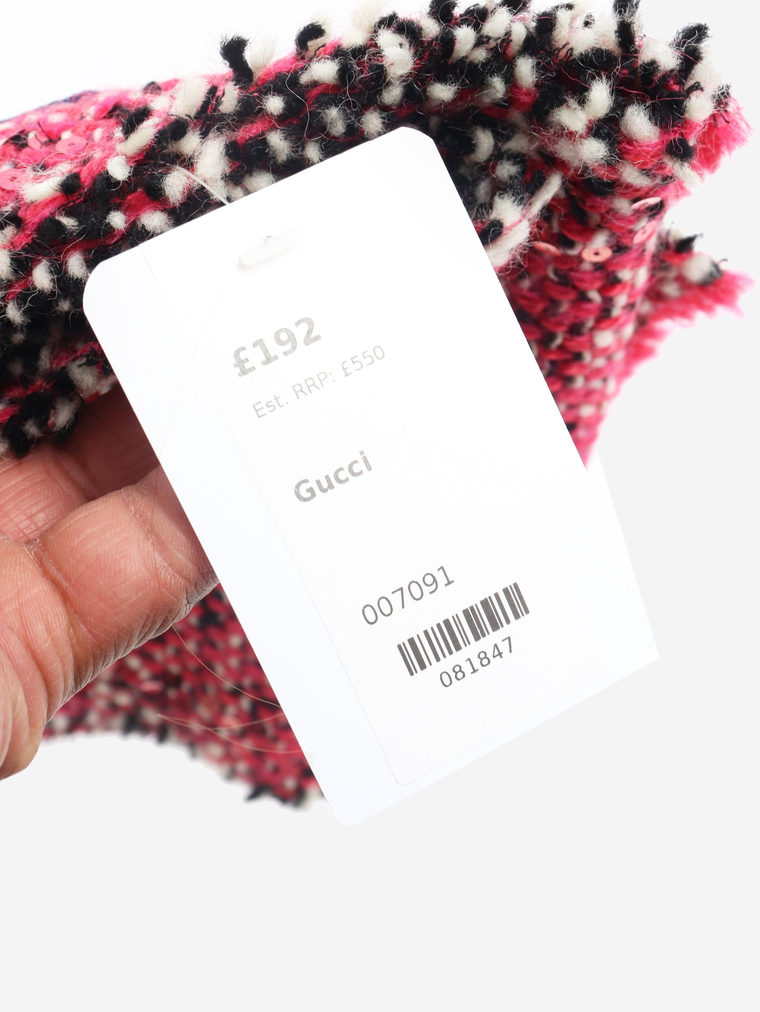 Gucci NY Yankees pink sequin knit scarf Size ONE SIZE - 2 Thumbnail