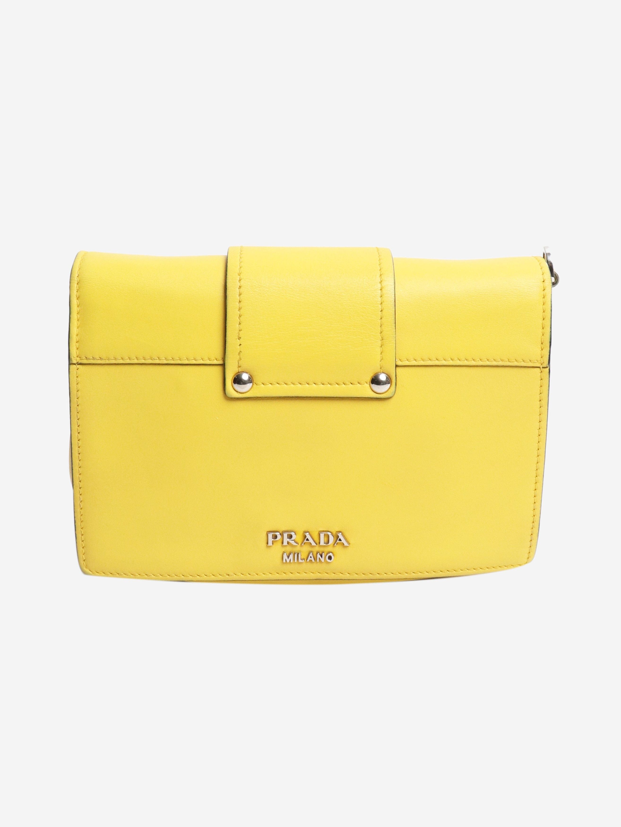 Prada Yellow City plex ribbon crossbody bag Size ONE SIZE - 3 Thumbnail
