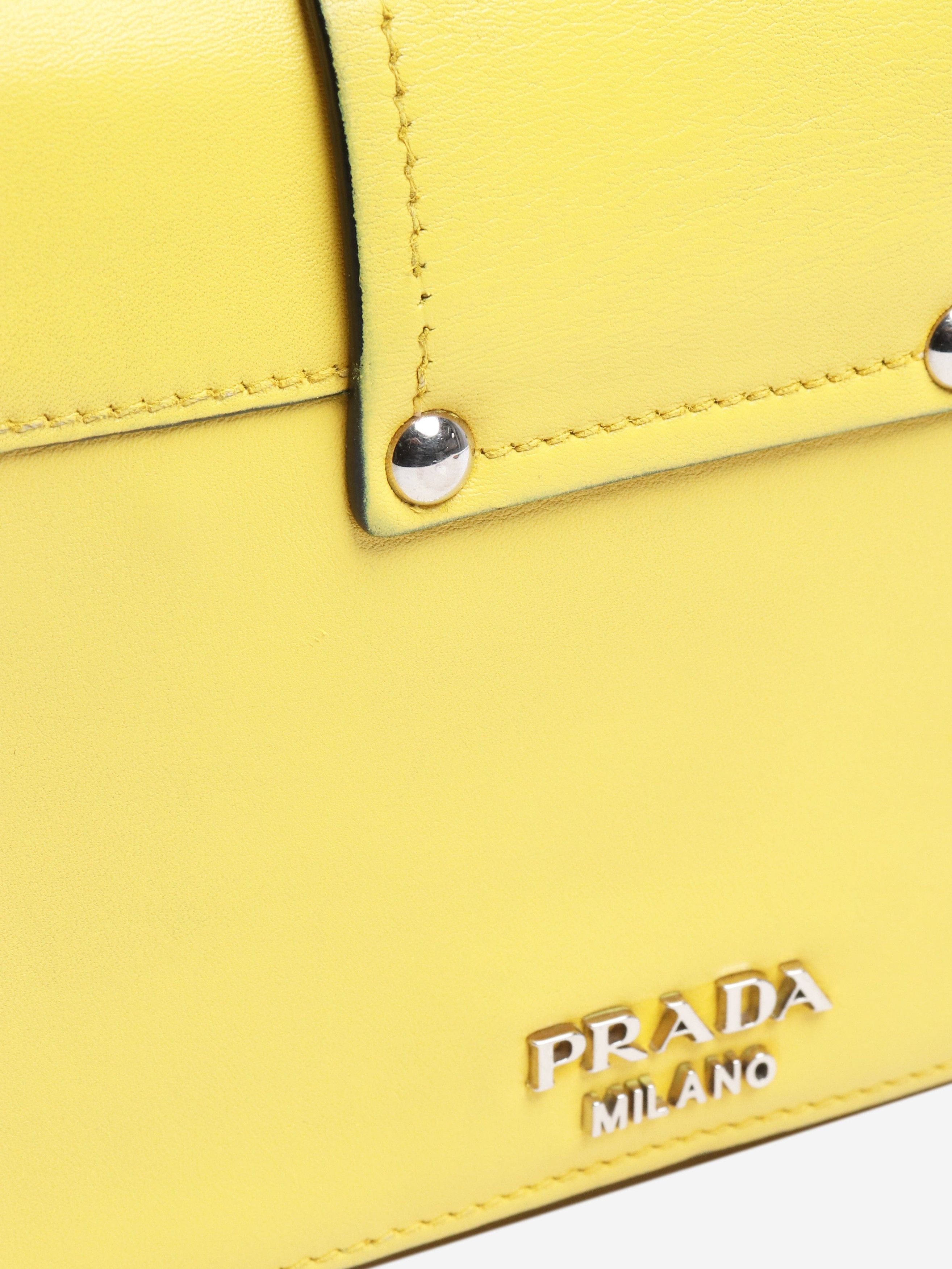 Prada Yellow City plex ribbon crossbody bag Size ONE SIZE - 4 Thumbnail
