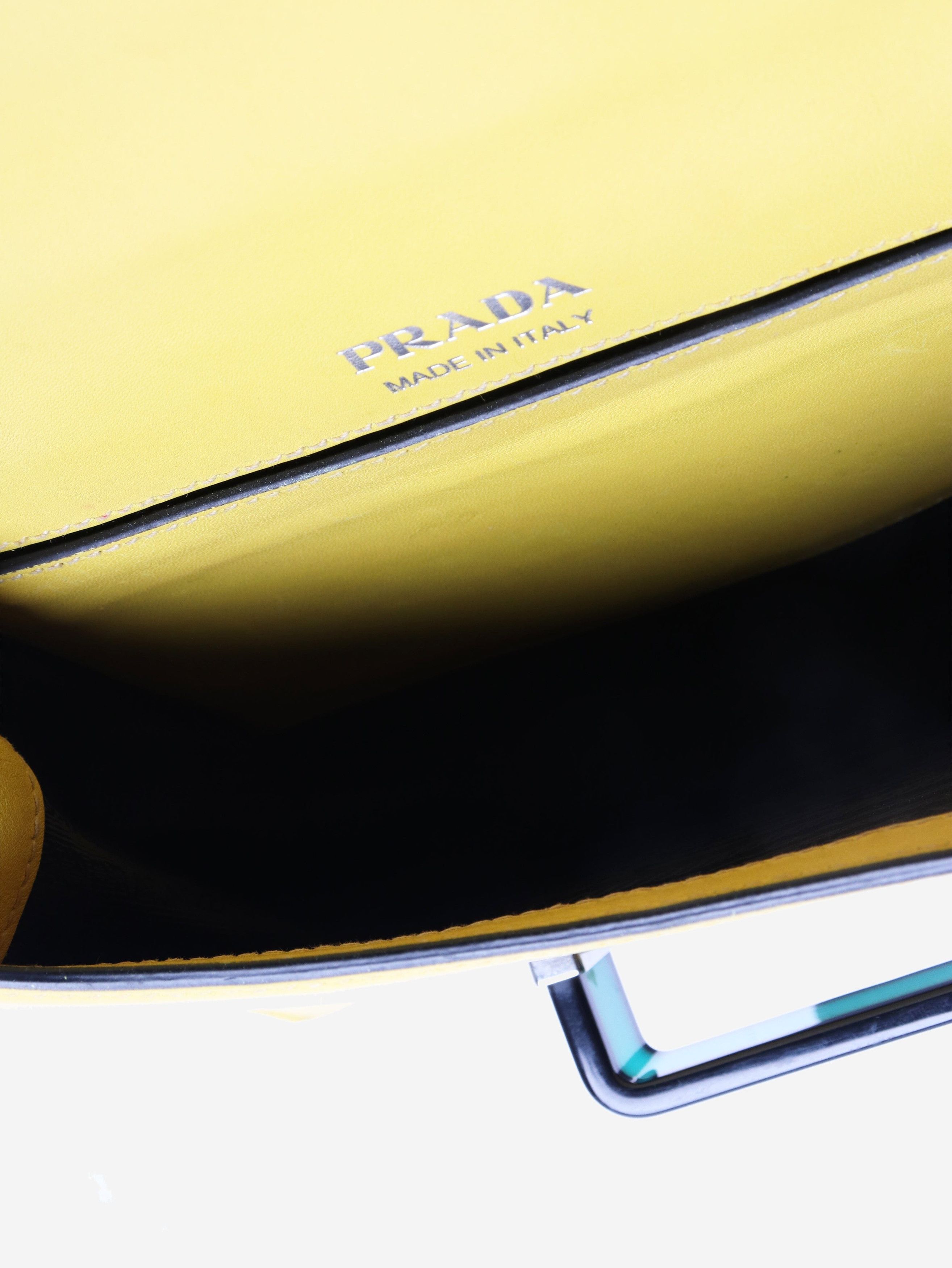 Prada Yellow City plex ribbon crossbody bag Size ONE SIZE - 8 Thumbnail