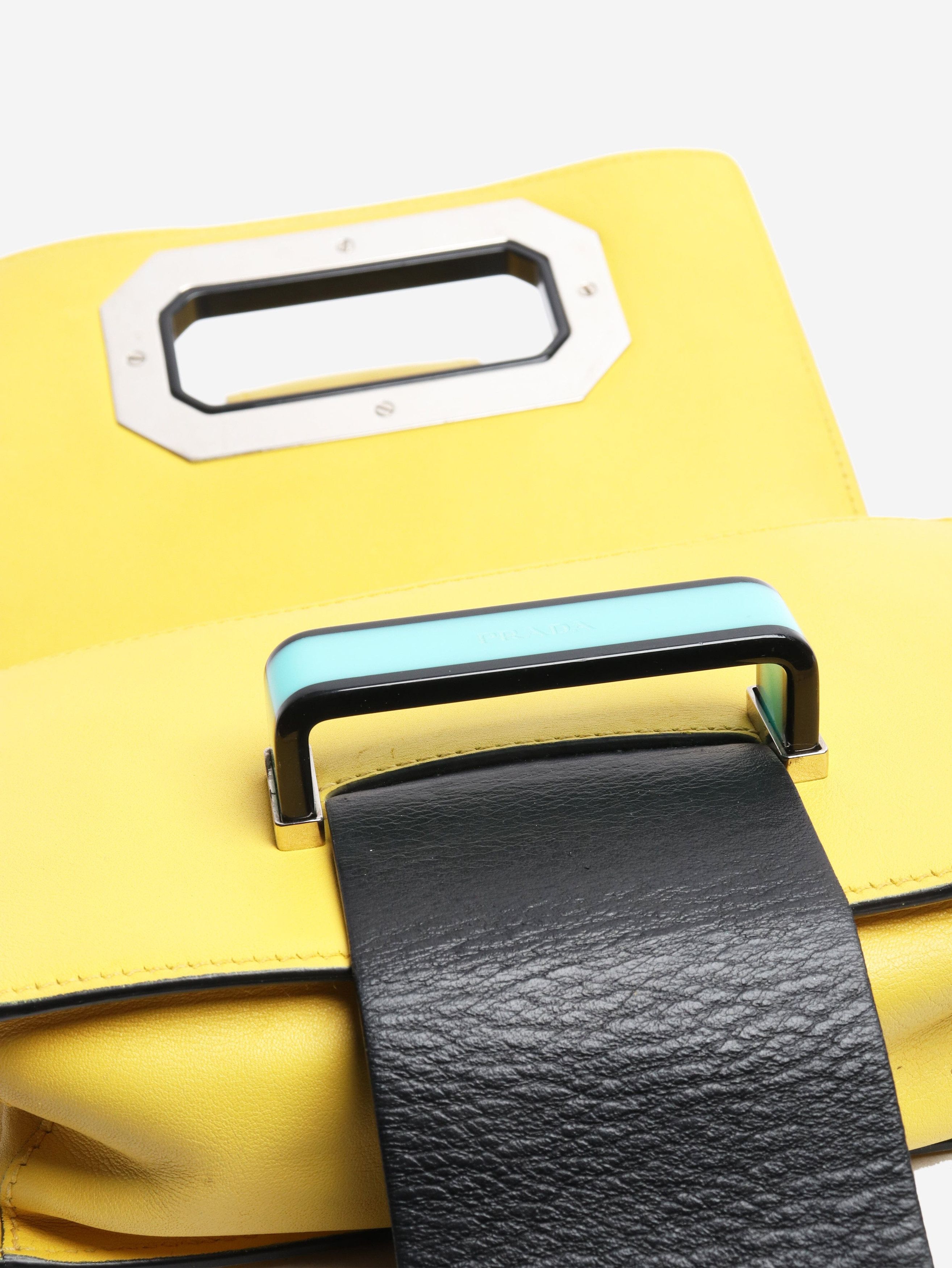 Prada Yellow City plex ribbon crossbody bag Size ONE SIZE - 7 Thumbnail