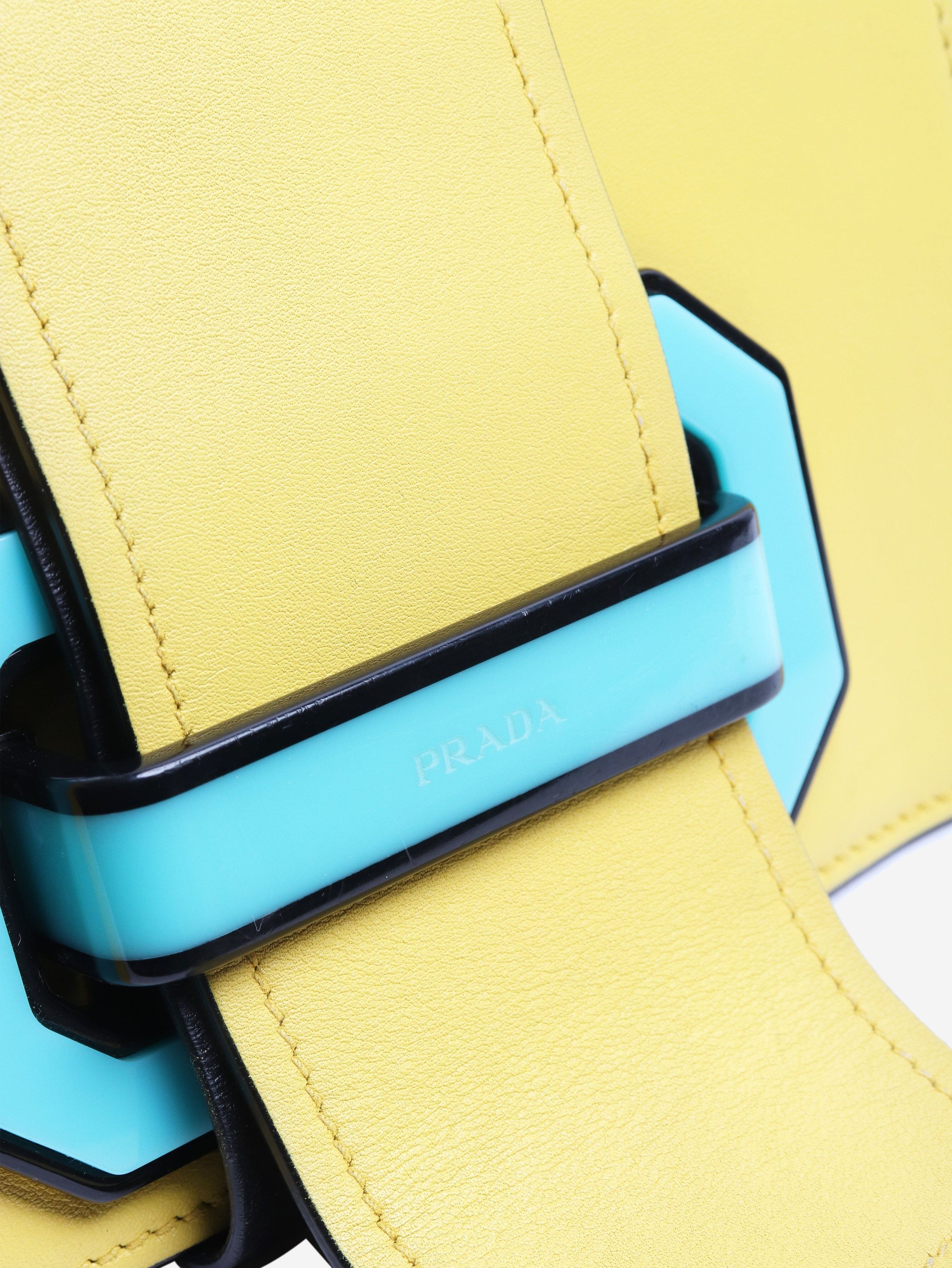 Prada Yellow City plex ribbon crossbody bag Size ONE SIZE - 6 Thumbnail