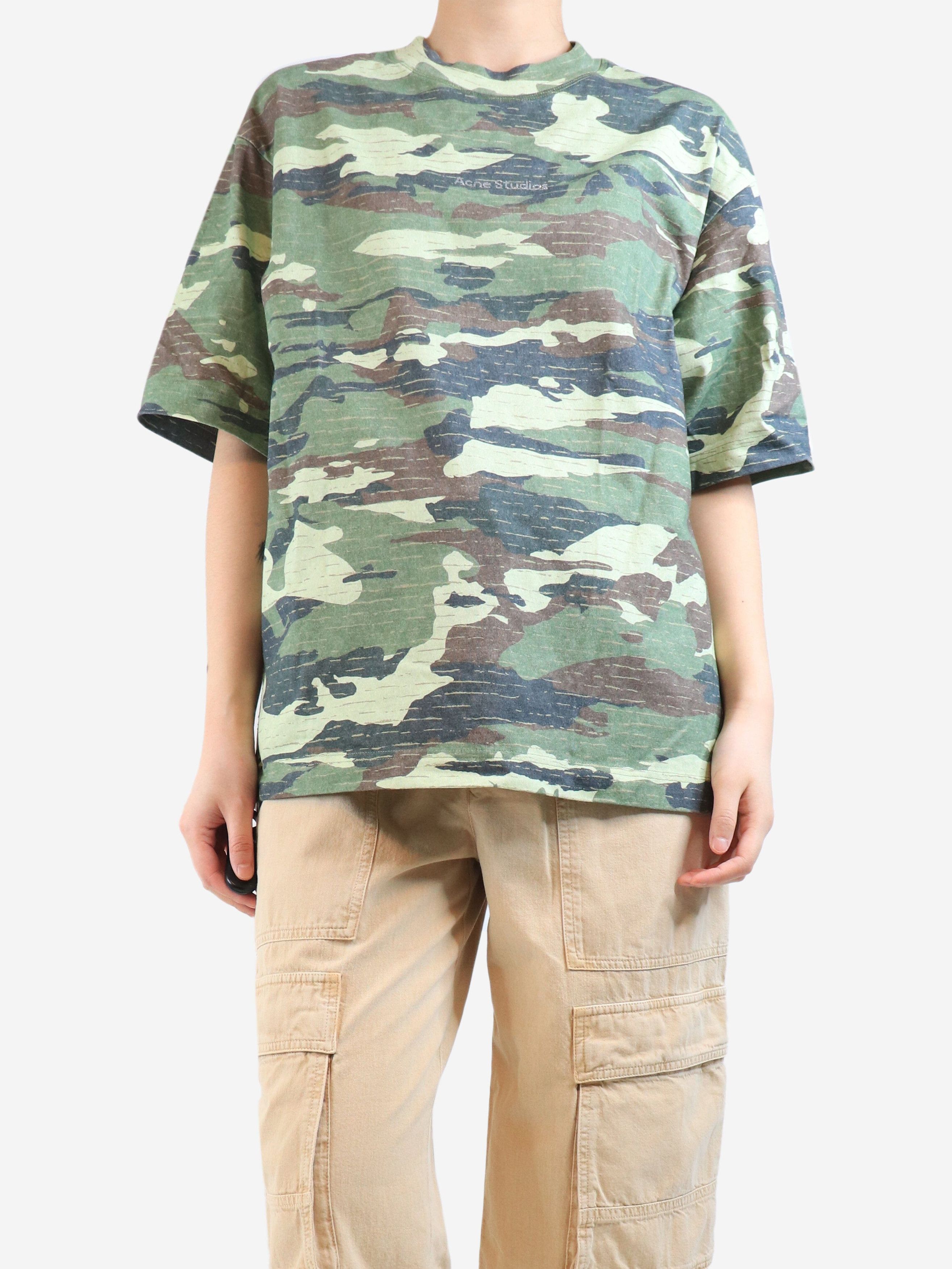 Acne Studios Green camouflage logo t-shirt - S Size S / US 4 / IT 40 - 3 Thumbnail