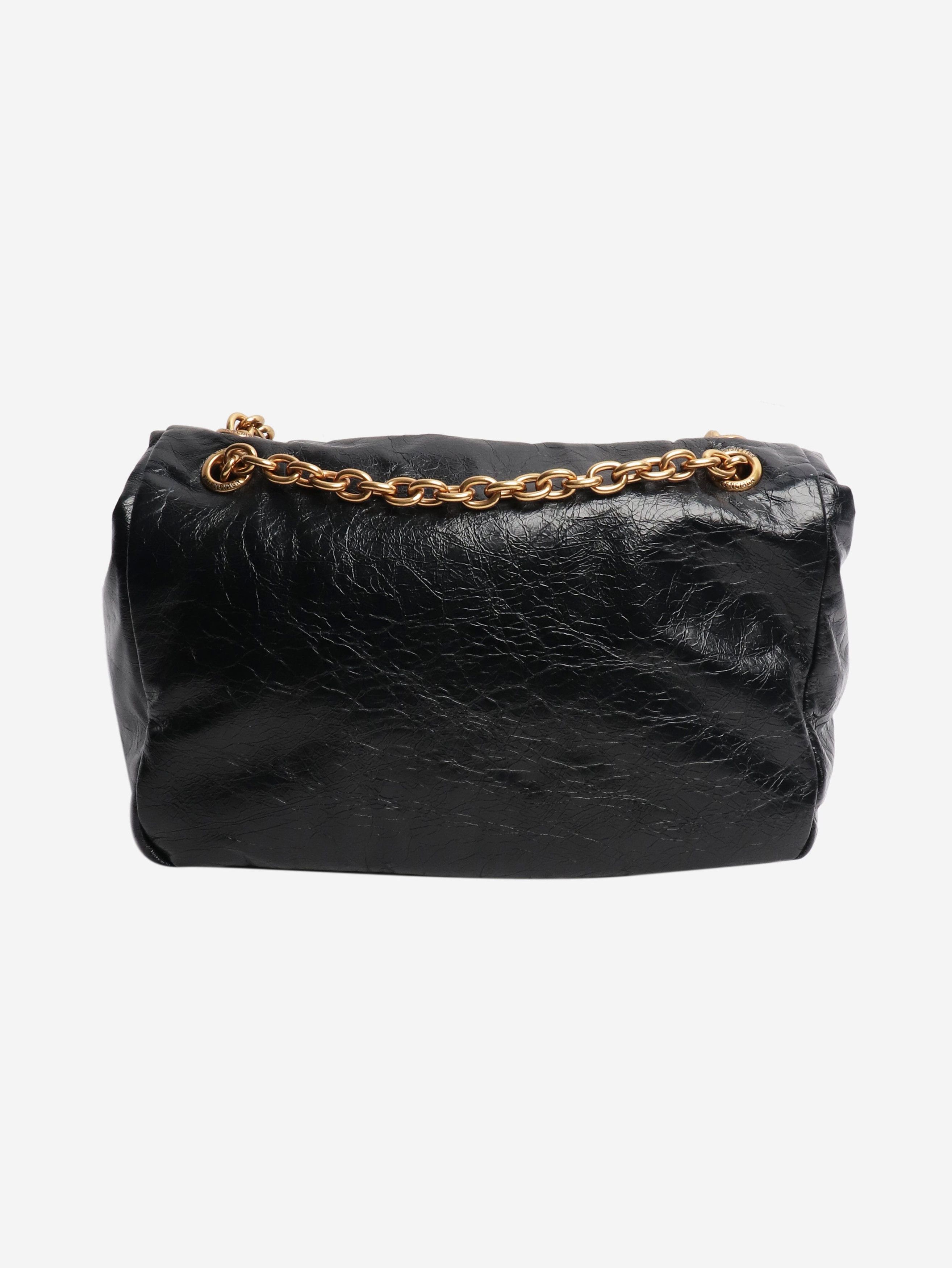 Balenciaga Black Monaco chain-strap shoulder bag Size ONE SIZE - 3 Thumbnail
