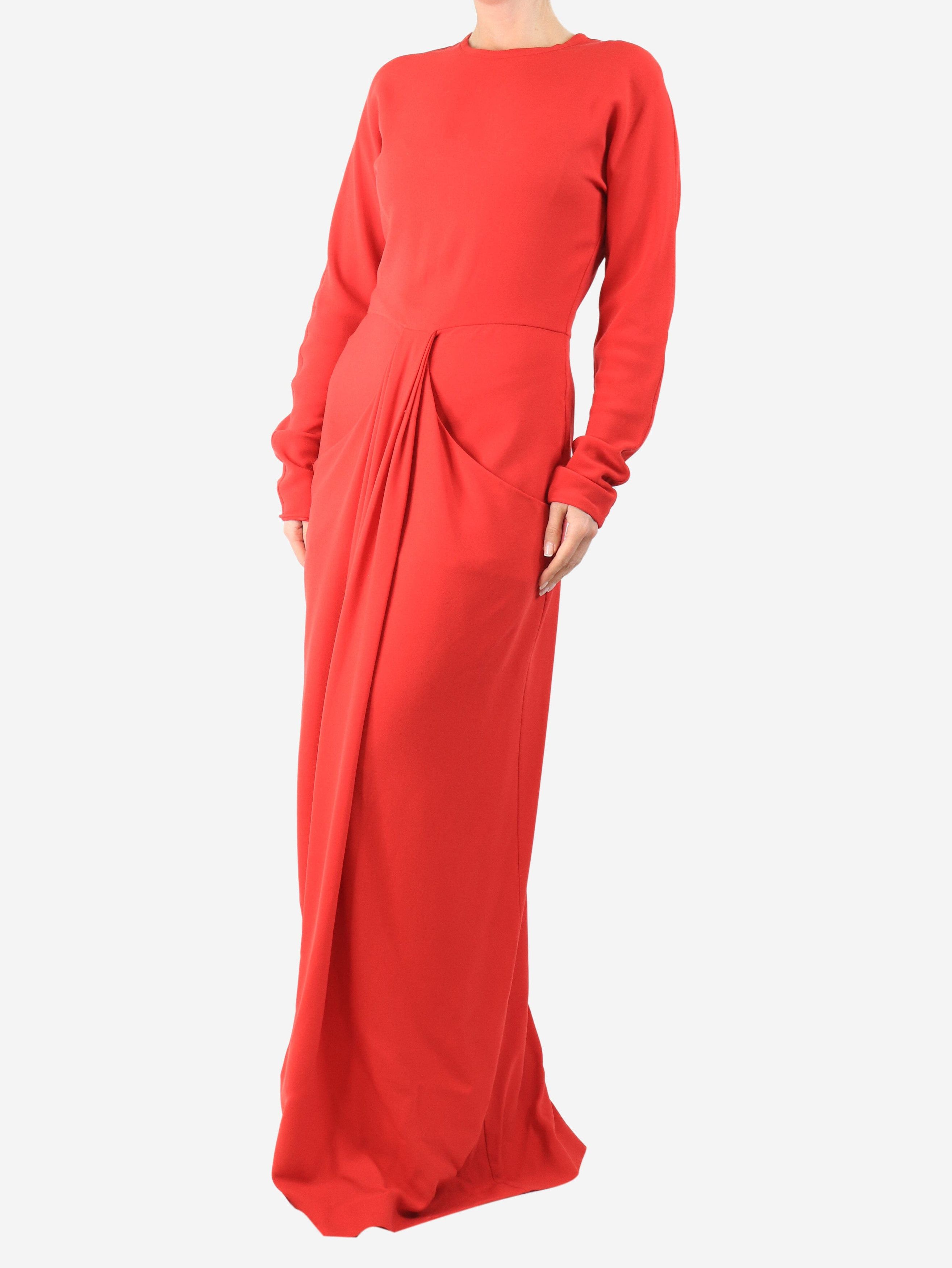 The Row Red draped long dress - UK 10 Size M / US 6-8 / IT 42-44 - 3 Thumbnail