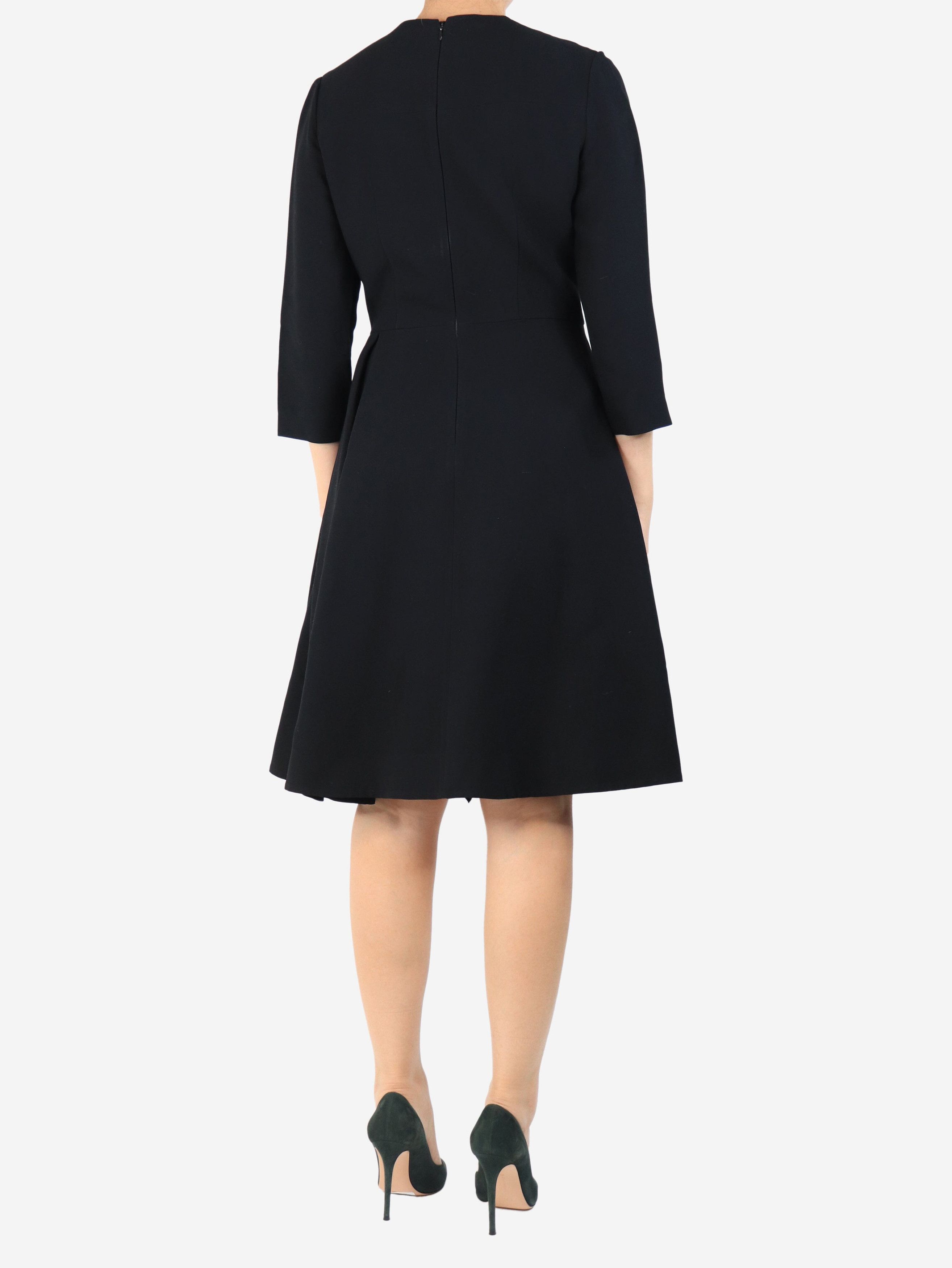 Prada Black 3/4 sleeve A line dress - UK 10 Size M / US 6-8 / IT 42-44 - 2 Thumbnail