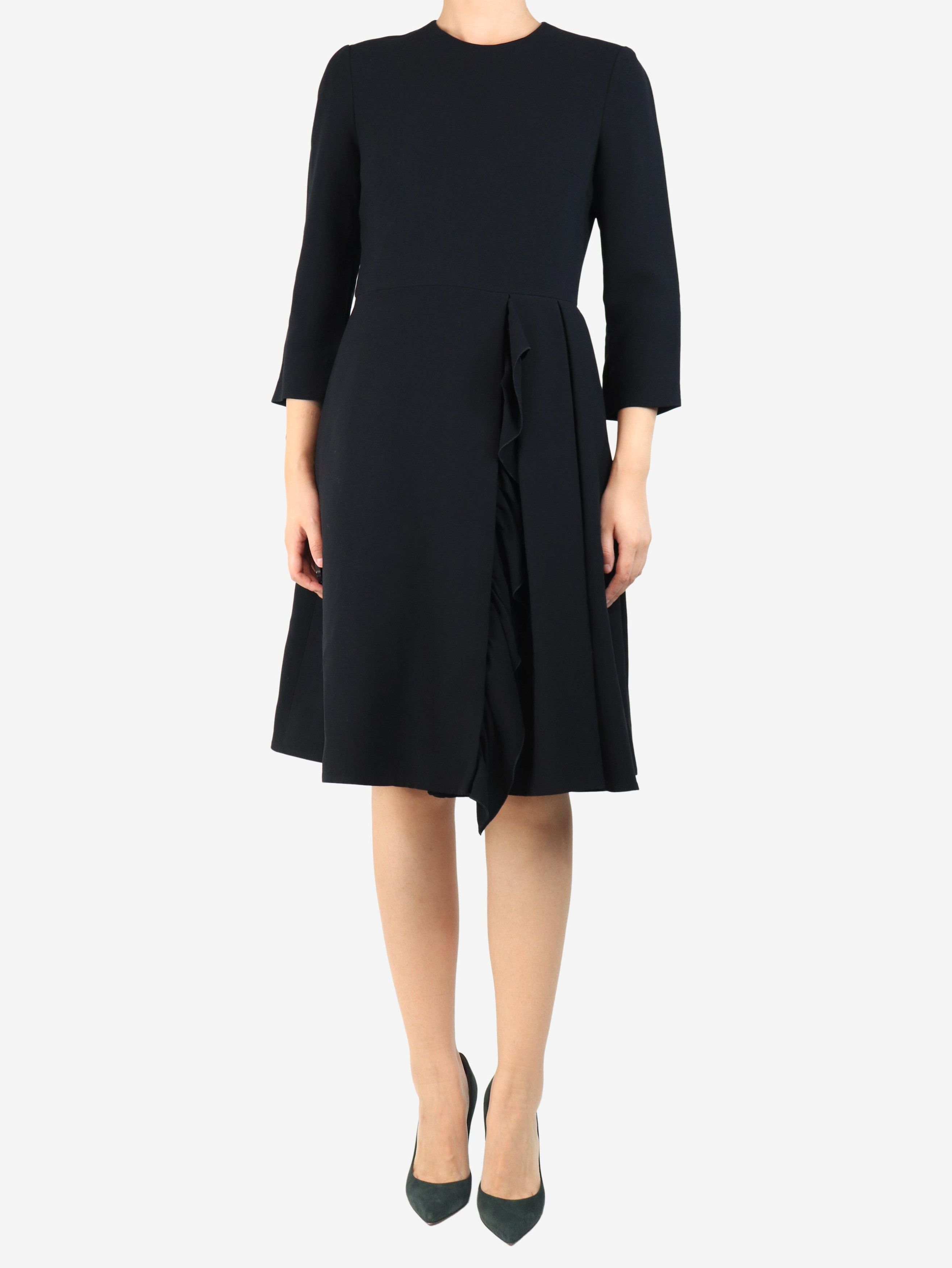 Prada Black 3/4 sleeve A line dress - UK 10 Size M / US 6-8 / IT 42-44 - 3 Thumbnail