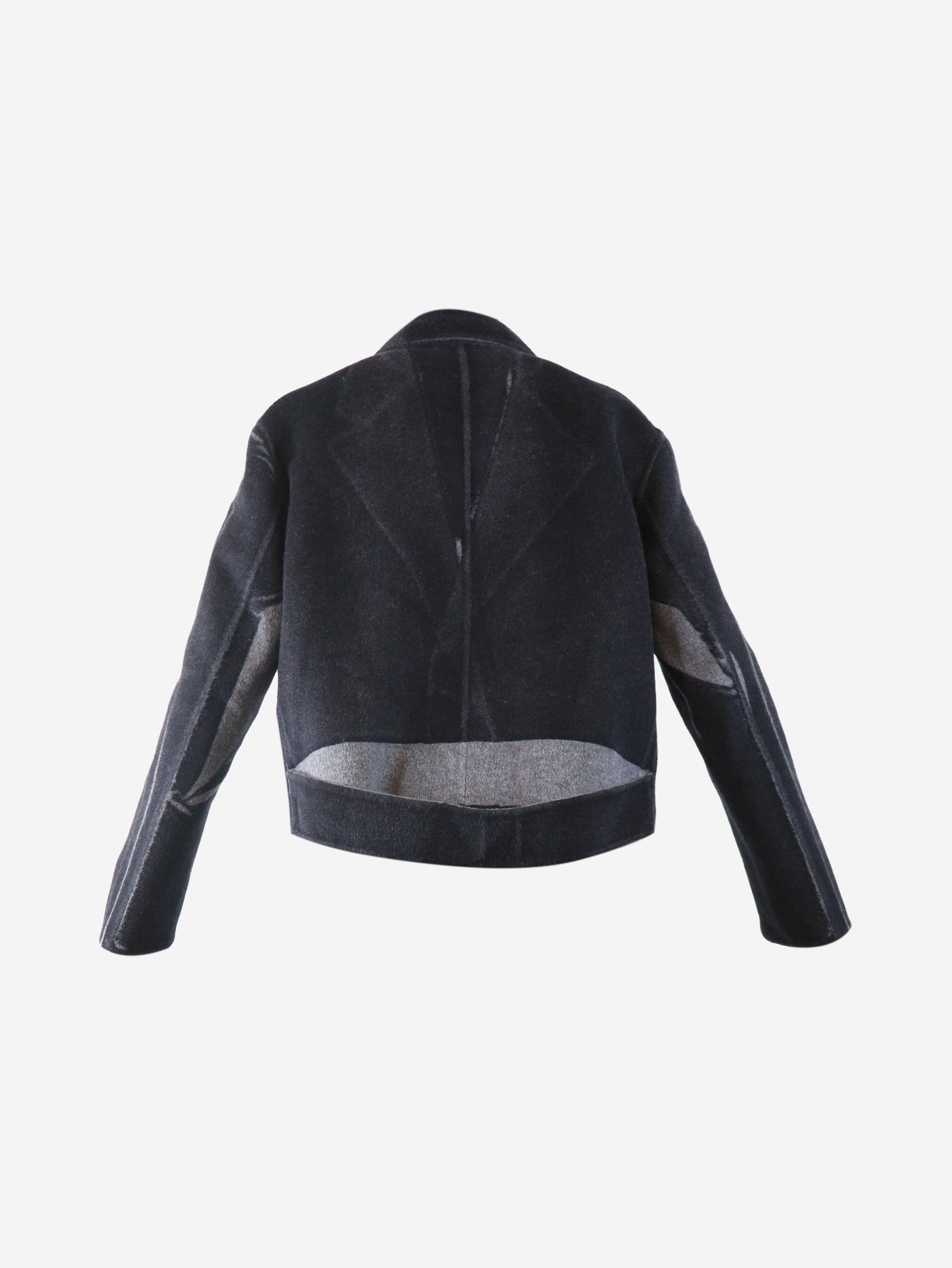 Prada Grey two tone wool and angora -blend coat - UK 4 Size XS / US 0-2 / IT 36-38 - 6 Thumbnail