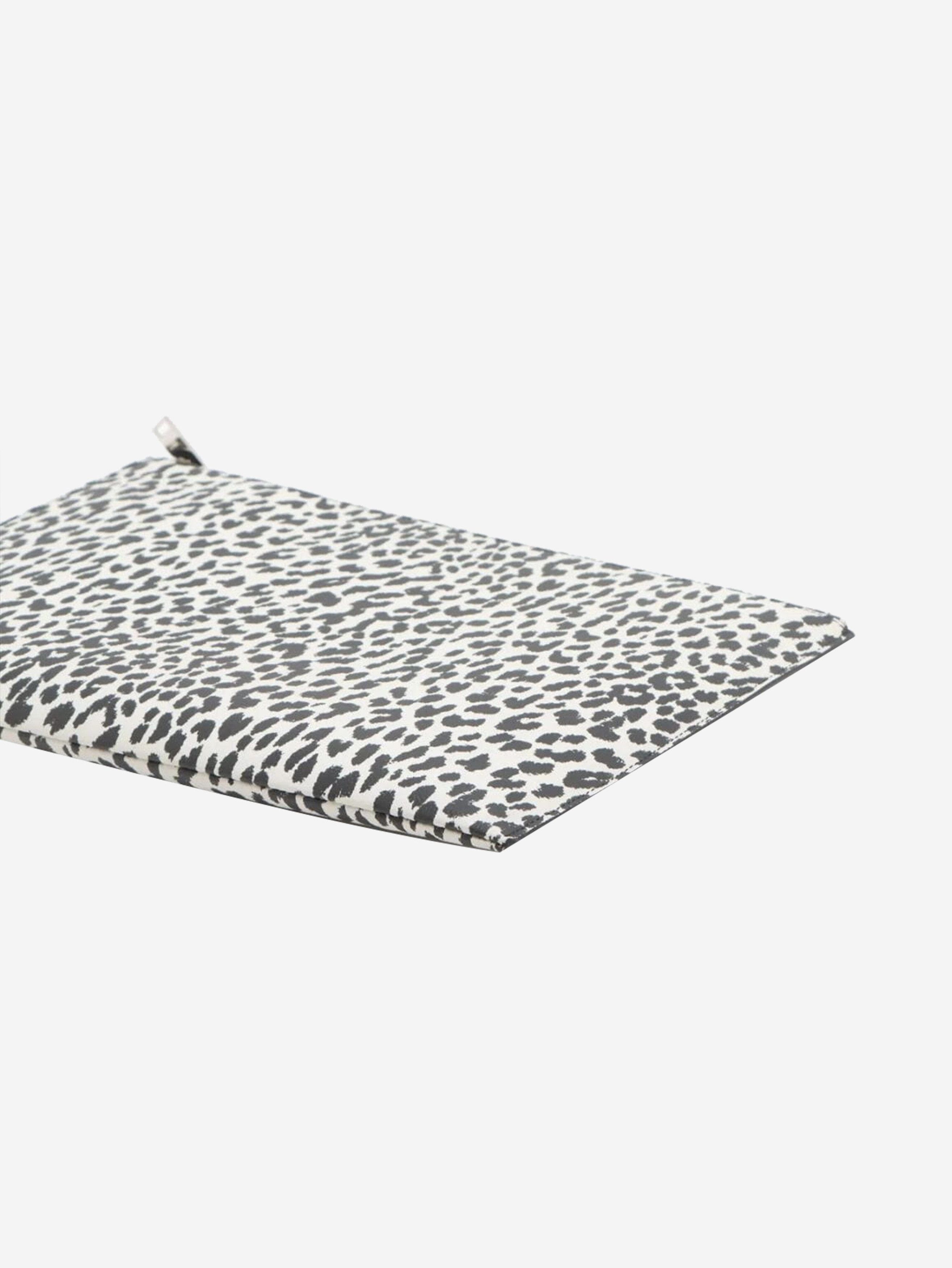 Other White and black leopard print leather clutch Size ONE SIZE - 3 Thumbnail