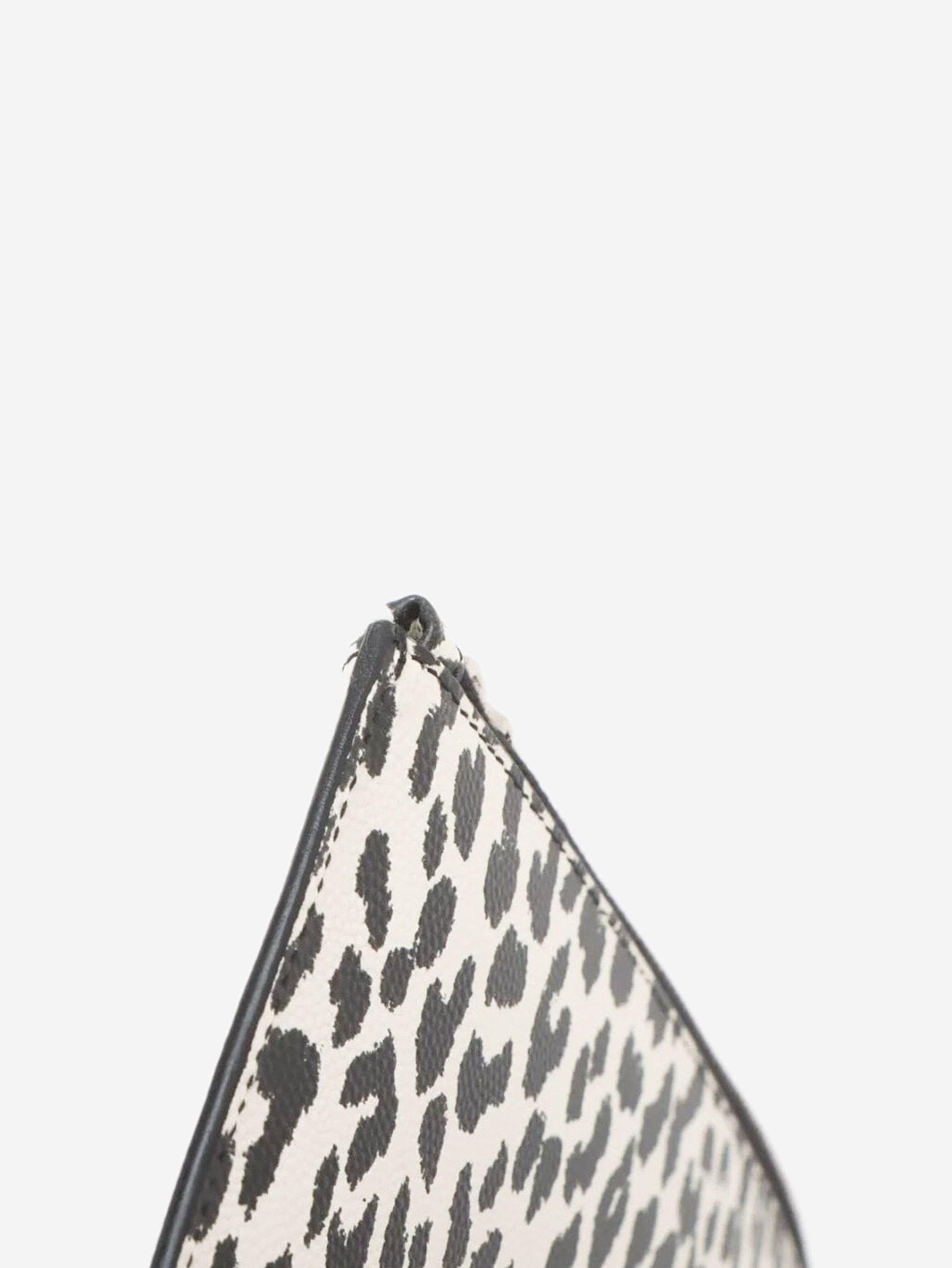 Other White and black leopard print leather clutch Size ONE SIZE - 10 Thumbnail