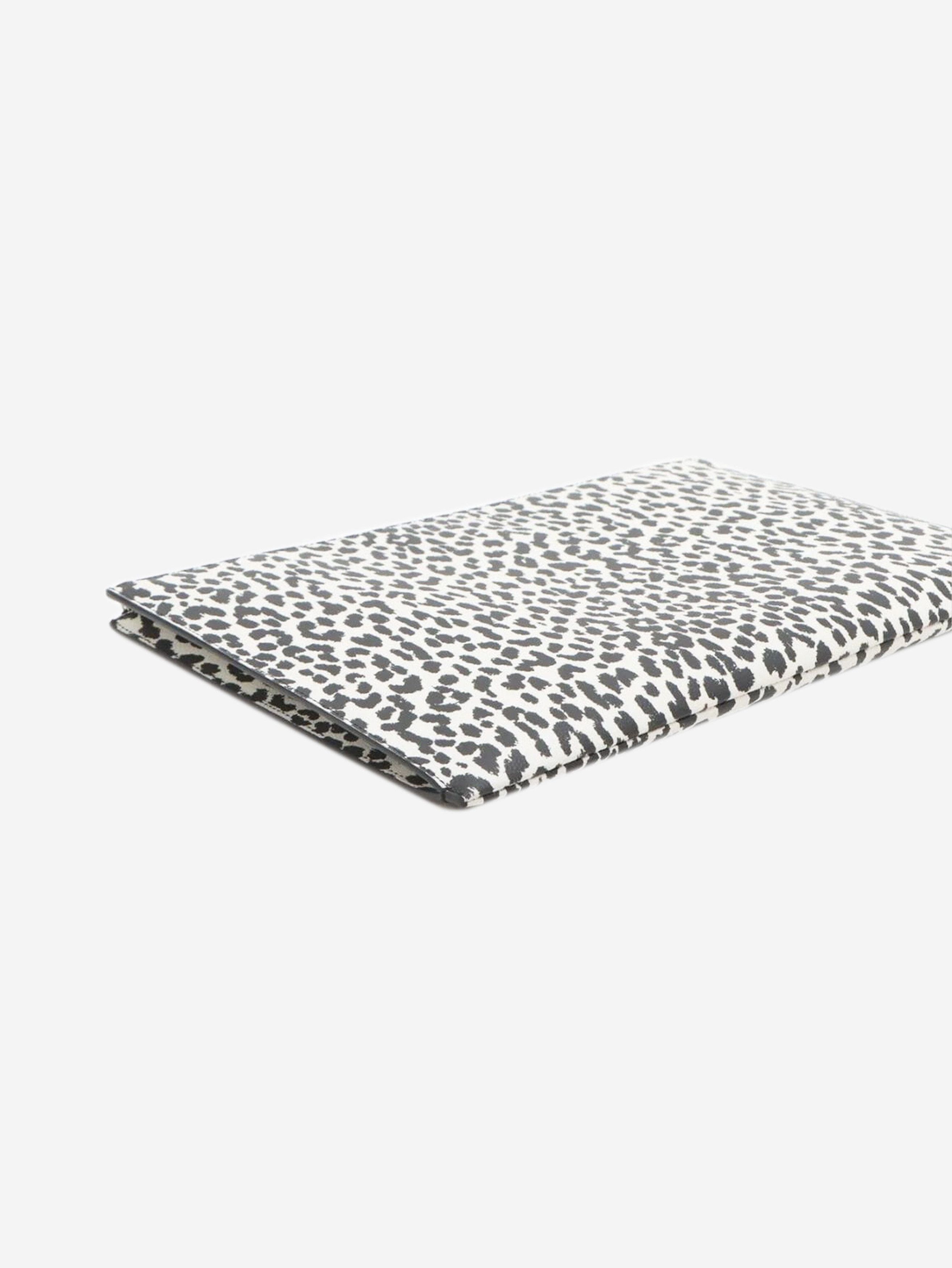 Other White and black leopard print leather clutch Size ONE SIZE - 4 Thumbnail