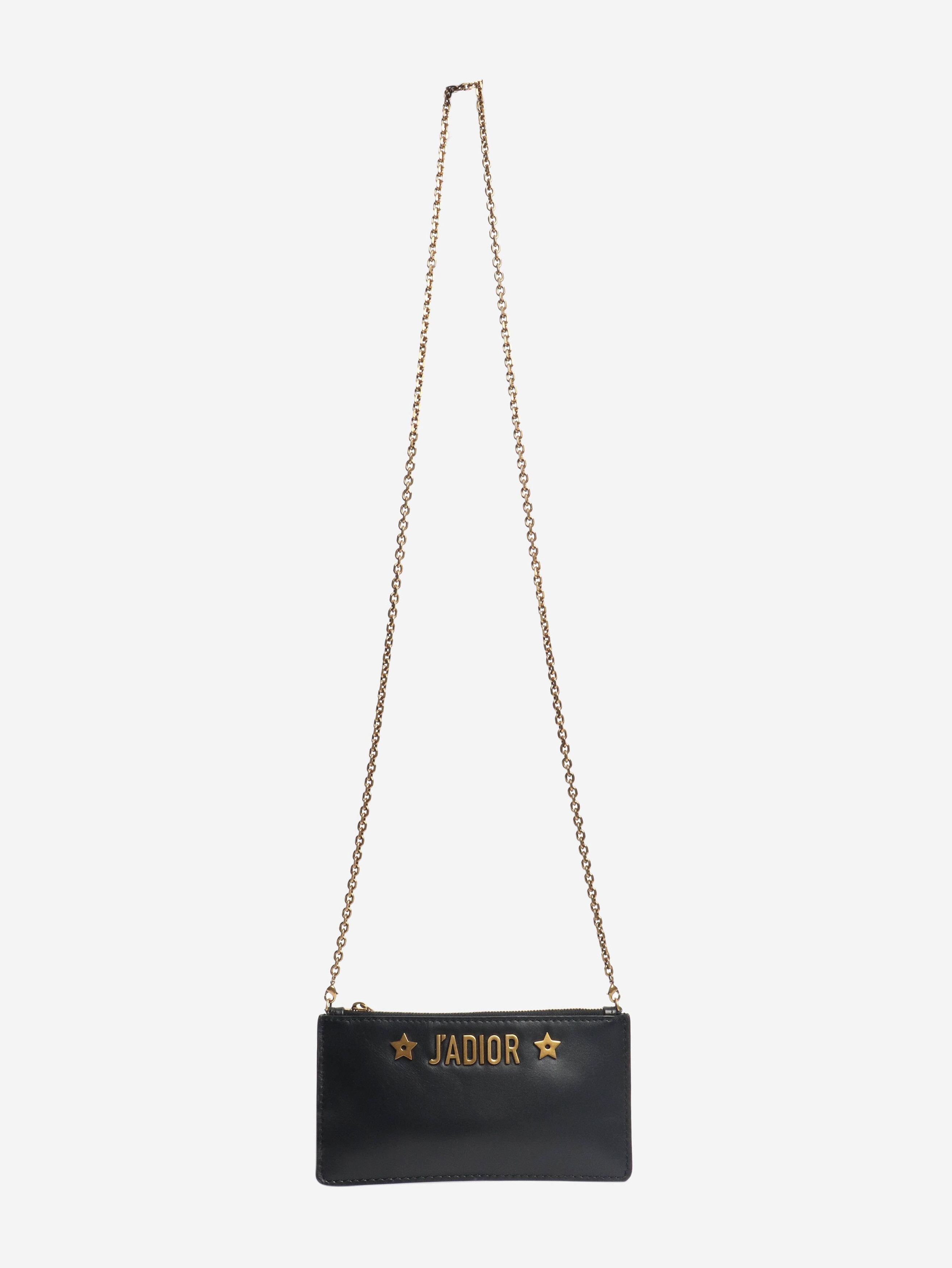 Dior Black J'A leather wallet on chain Size ONE SIZE - 2 Thumbnail