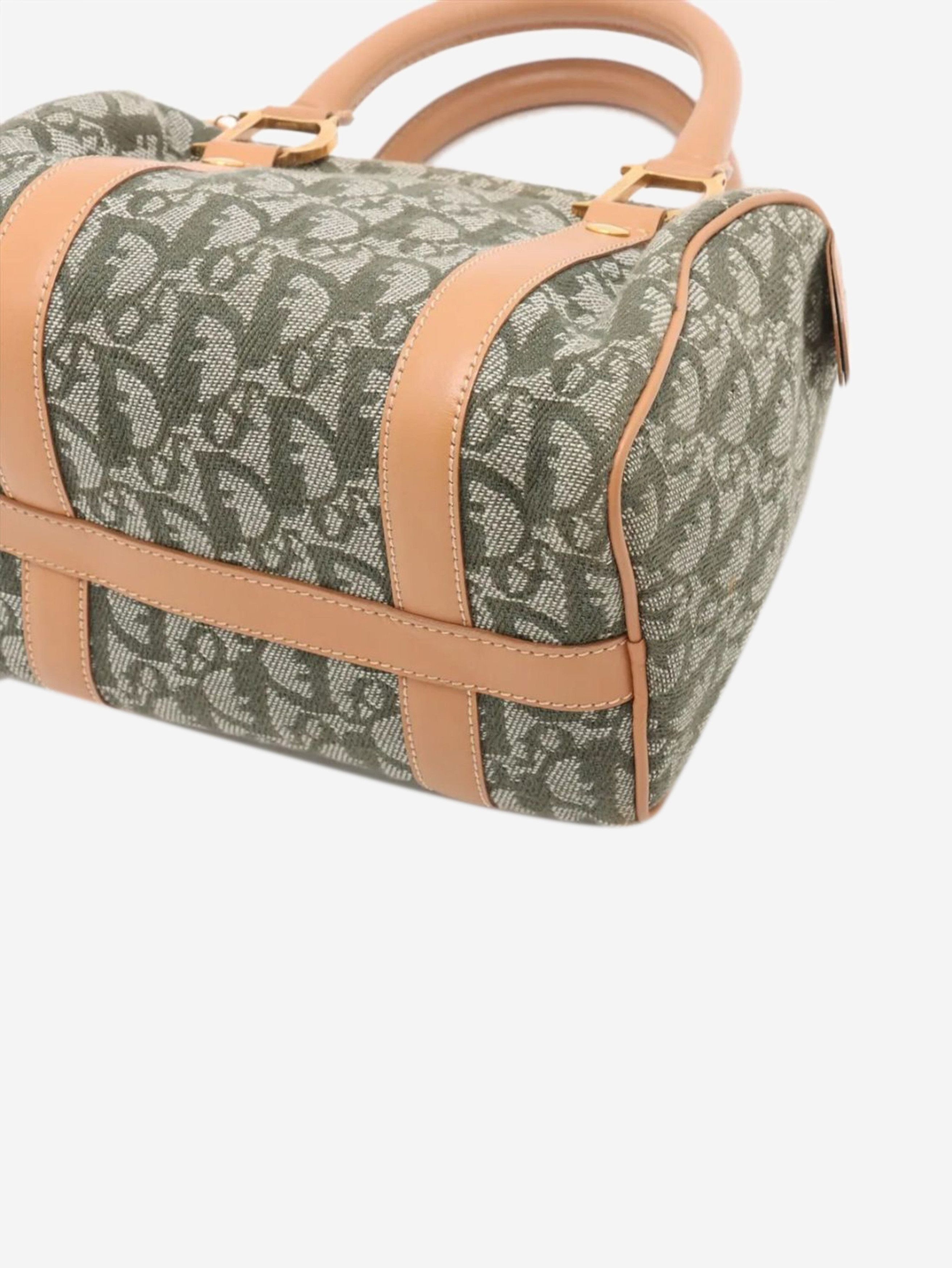 Dior Green Trotter canvas and leather bag Size ONE SIZE - 3 Thumbnail