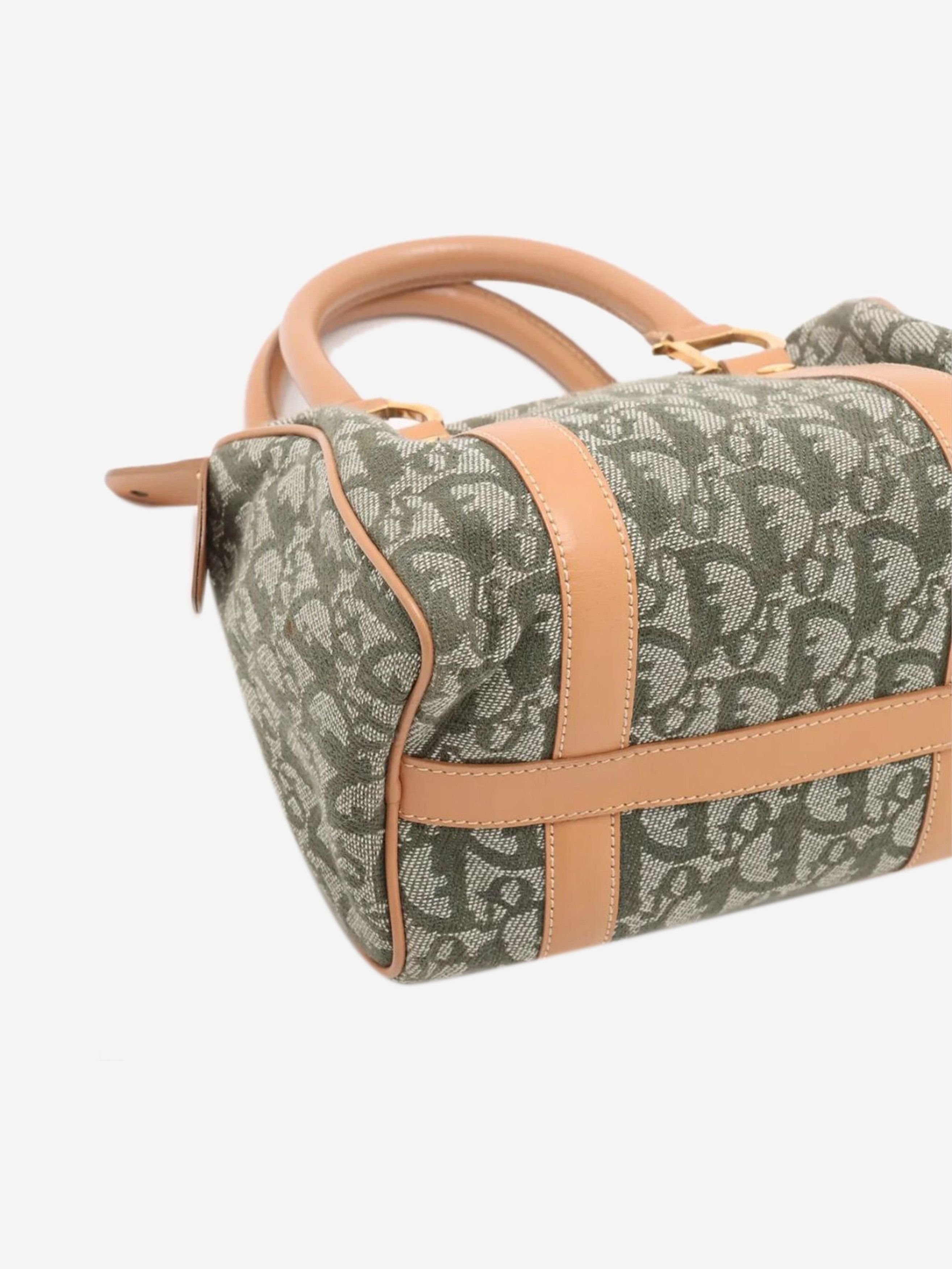 Dior Green Trotter canvas and leather bag Size ONE SIZE - 4 Thumbnail