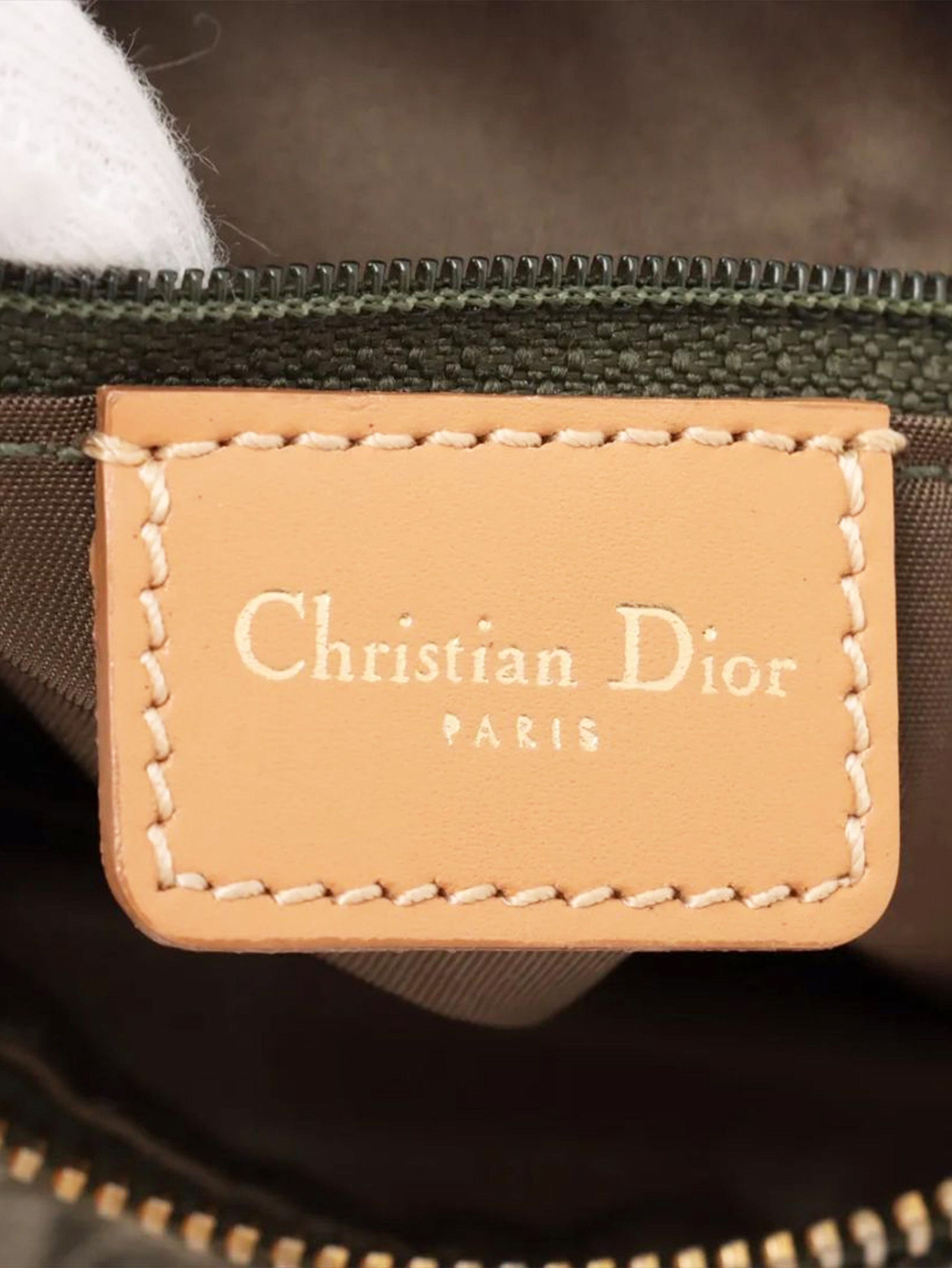 Dior Green Trotter canvas and leather bag Size ONE SIZE - 9 Thumbnail