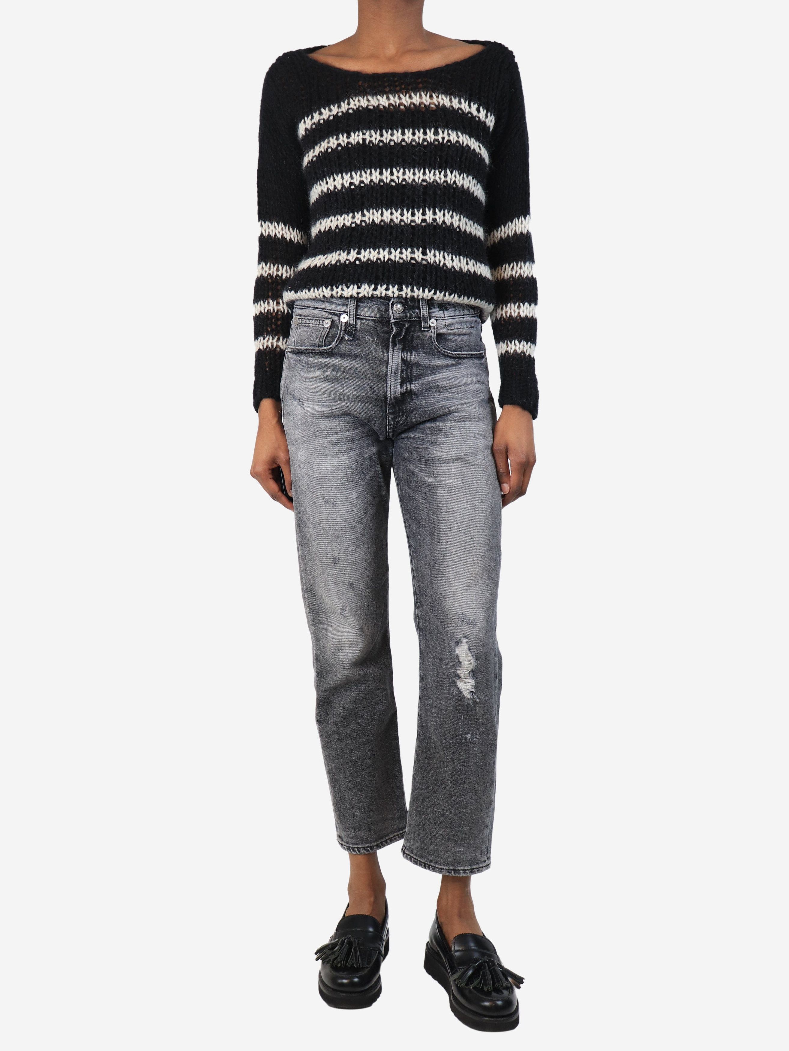Other Black striped mohair-blend jumper - XS Size XS / US 0-2 / IT 36-38 - 2 Thumbnail
