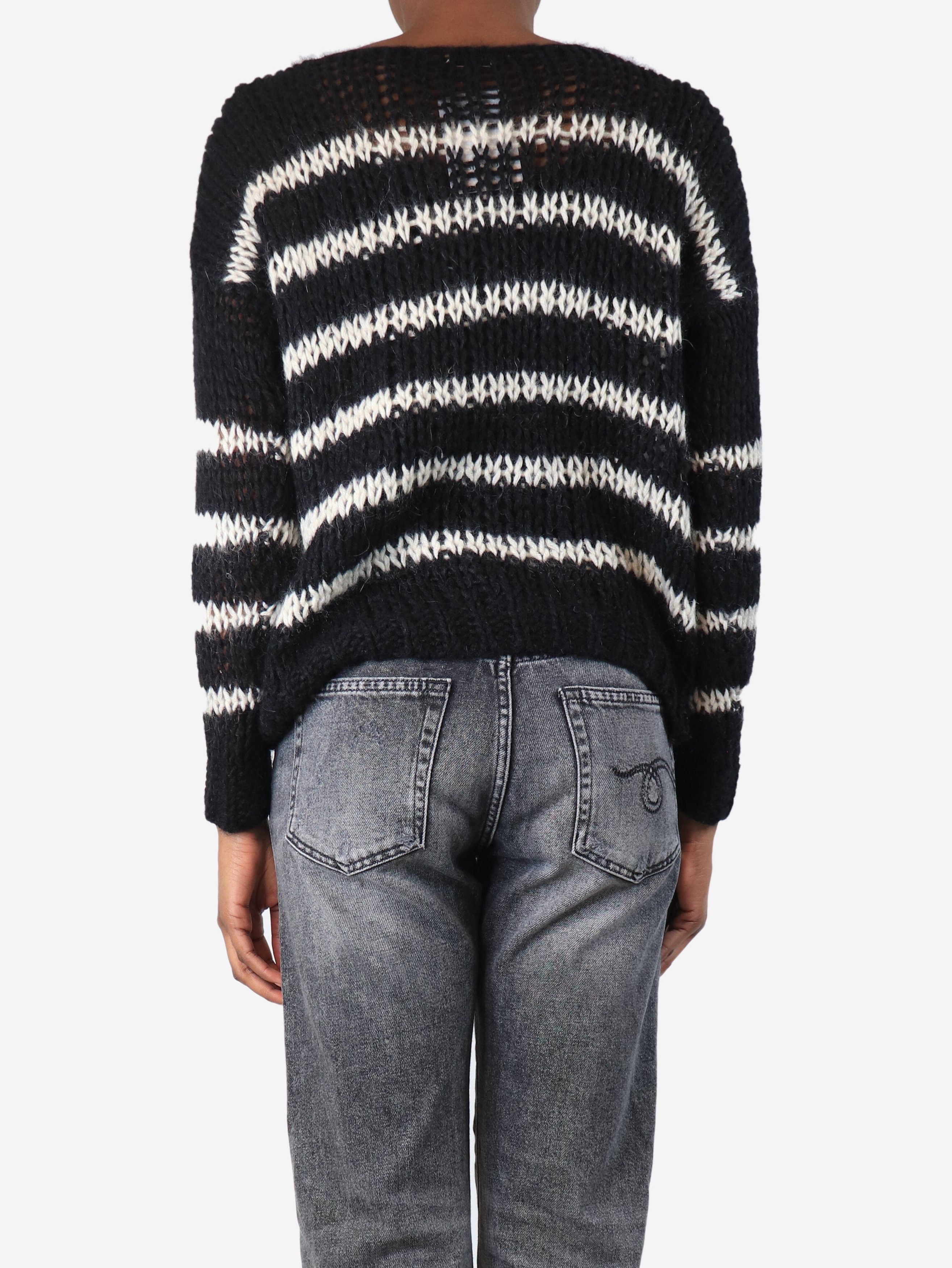 Other Black striped mohair-blend jumper - XS Size XS / US 0-2 / IT 36-38 - 3 Thumbnail