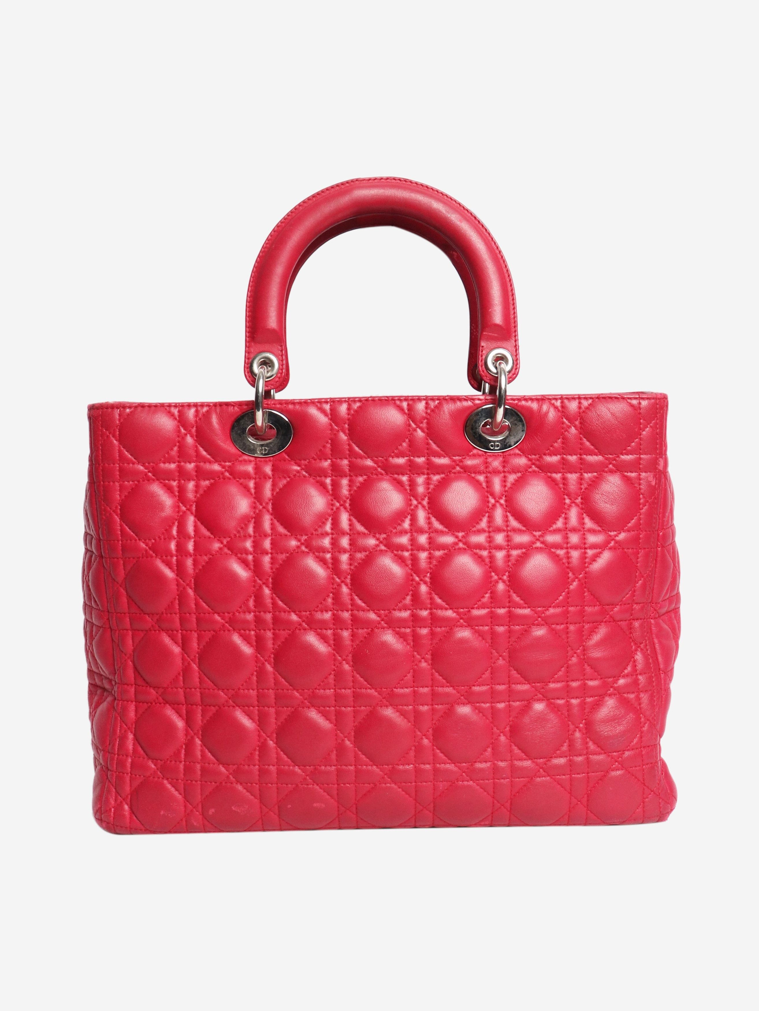 Dior Pink 2011 large Lady 2way bag Size ONE SIZE - 3 Thumbnail