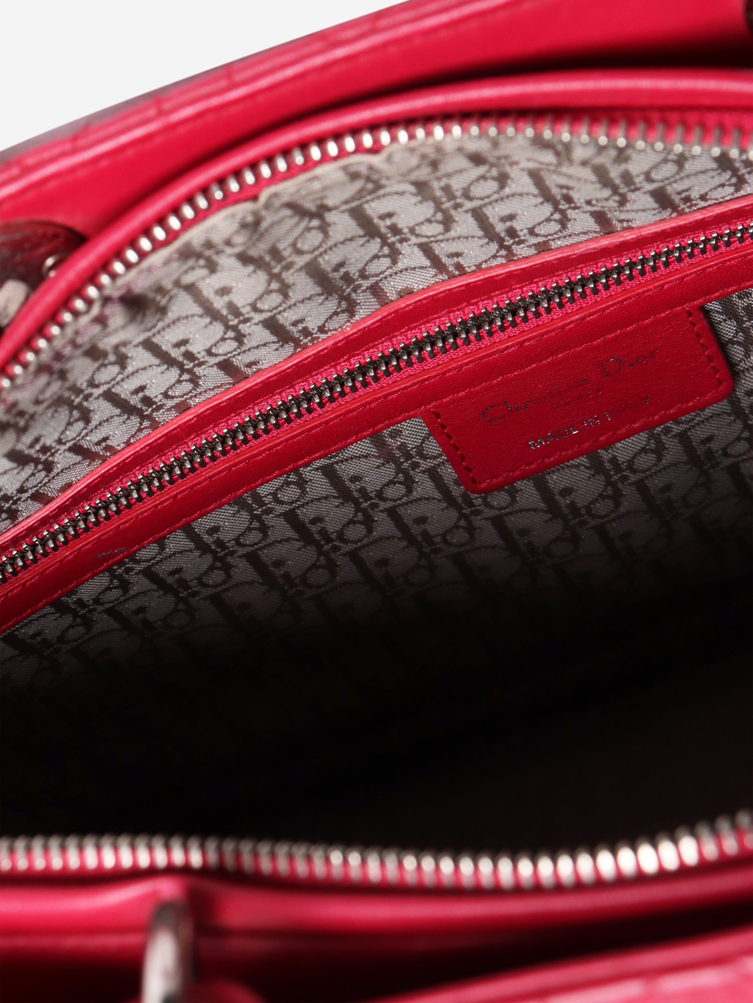 Dior Pink 2011 large Lady 2way bag Size ONE SIZE - 7 Thumbnail