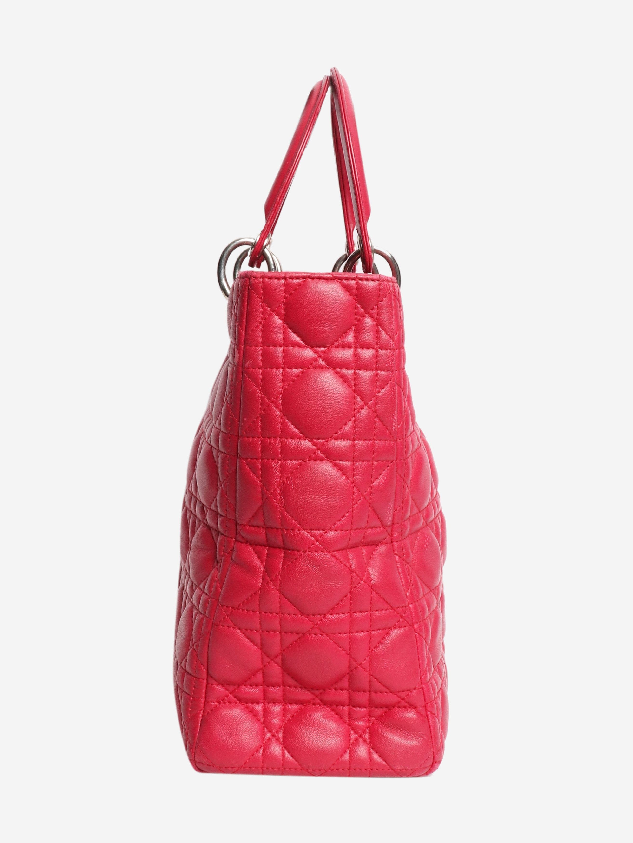 Dior Pink 2011 large Lady 2way bag Size ONE SIZE - 4 Thumbnail