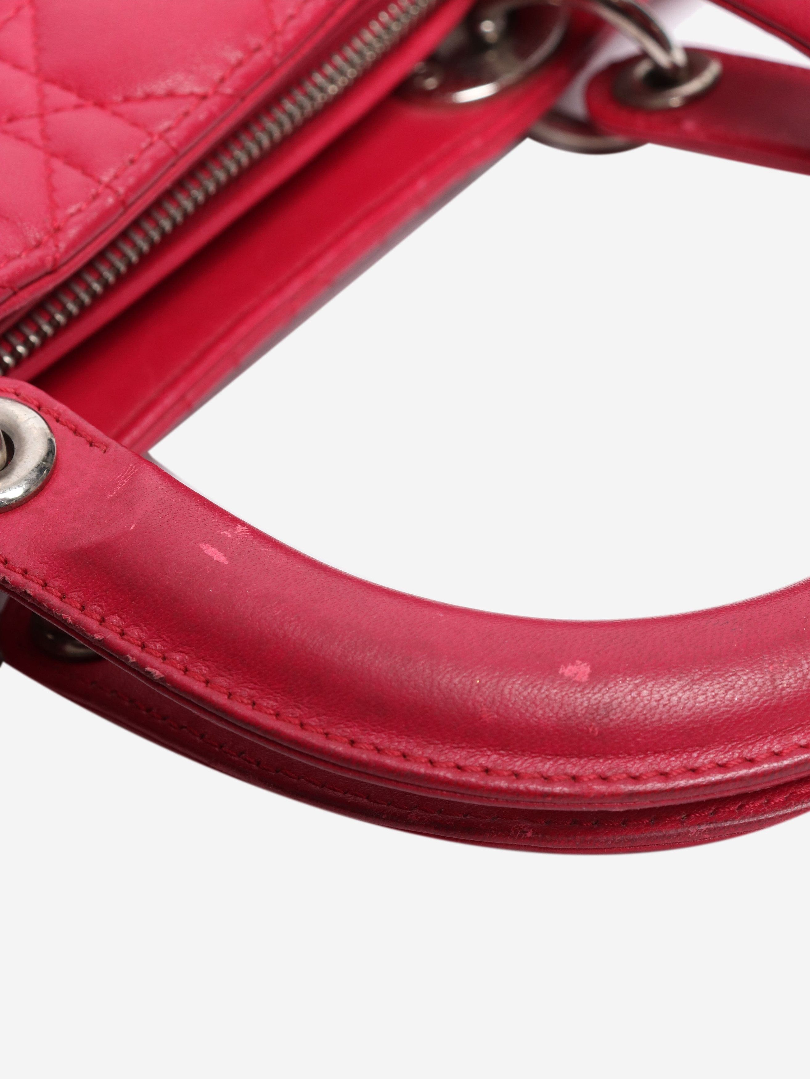 Dior Pink 2011 large Lady 2way bag Size ONE SIZE - 10 Thumbnail
