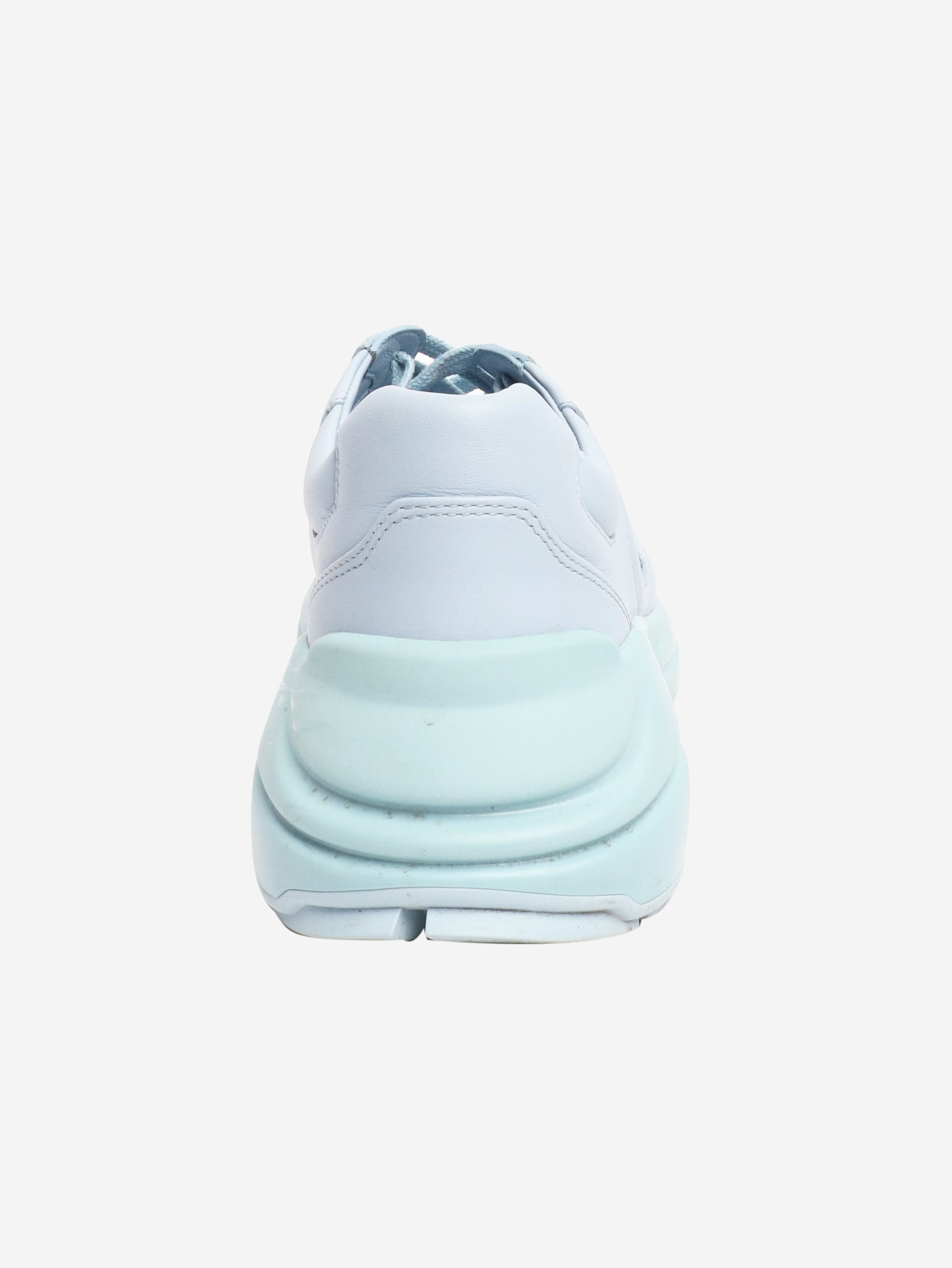 Gucci Blue Rhyton leather trainers - EU 38.5 Size US 7 / IT 37 - 3 Thumbnail