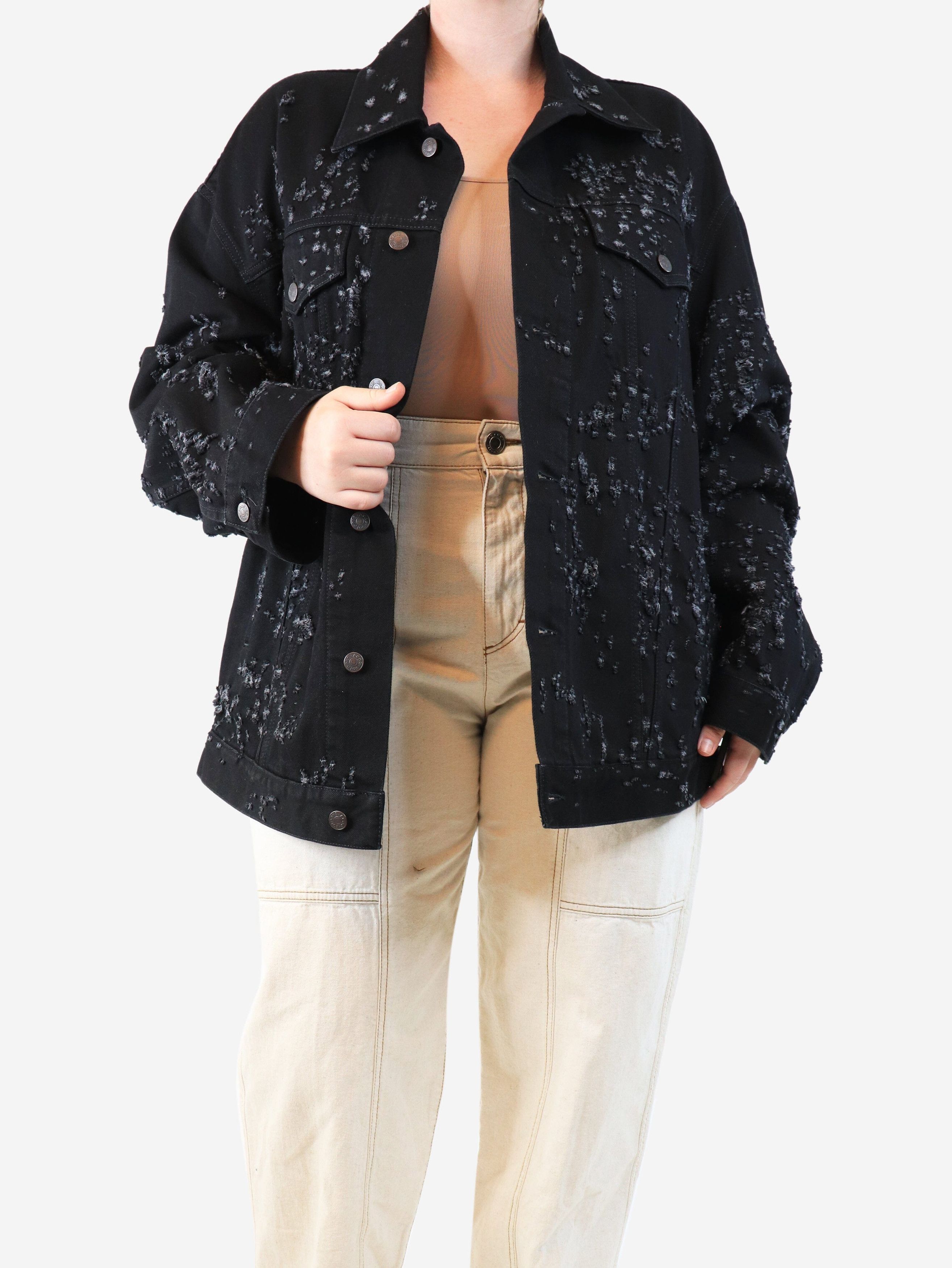Acne Studios Black distressed denim jacket - M Size M / US 6-8 / IT 42-44 - 3 Thumbnail