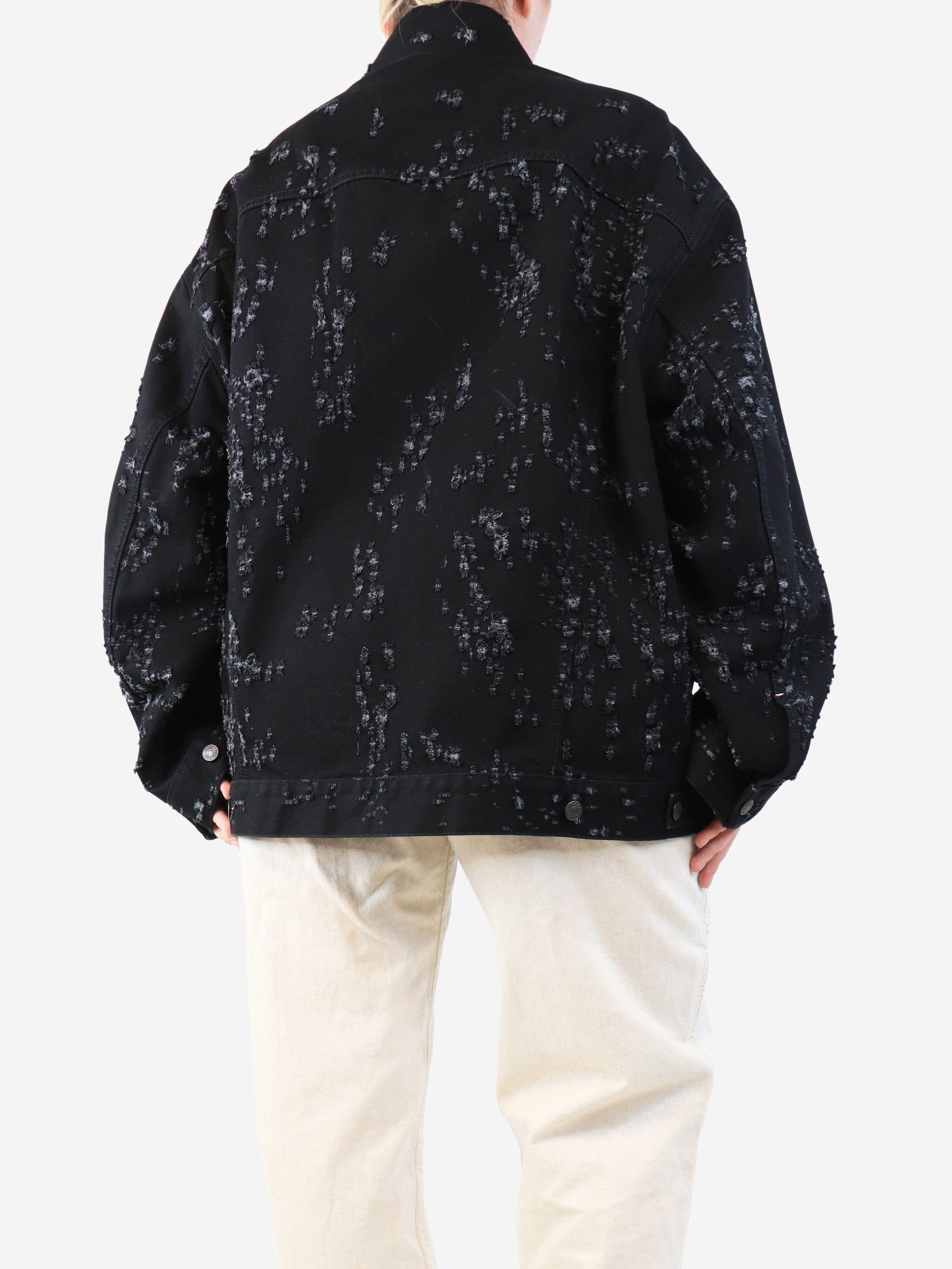 Acne Studios Black distressed denim jacket - M Size M / US 6-8 / IT 42-44 - 2 Thumbnail