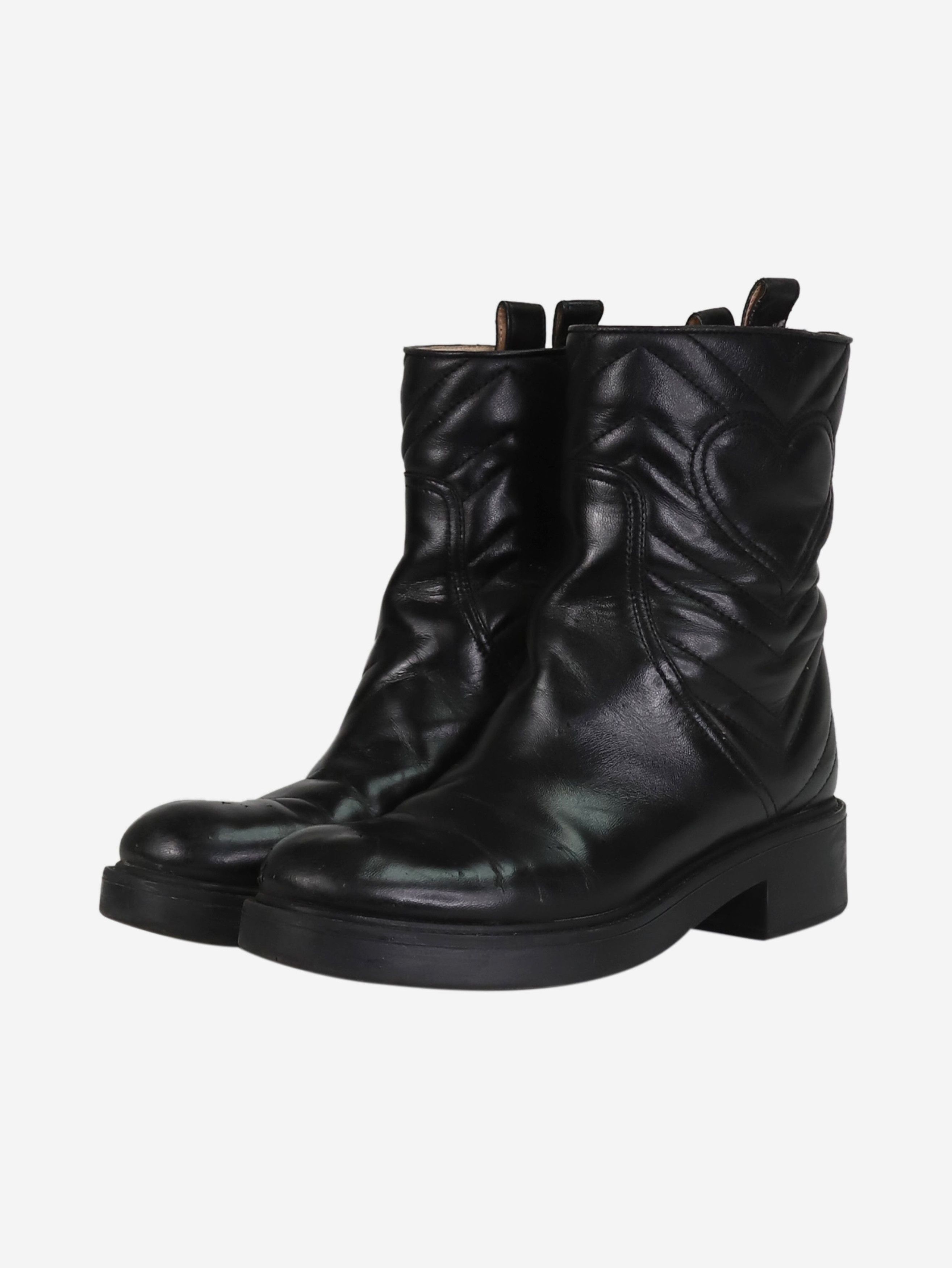Gucci Black leather ankle boots - EU 37.5 Size US 6 / IT 36 - 2 Thumbnail
