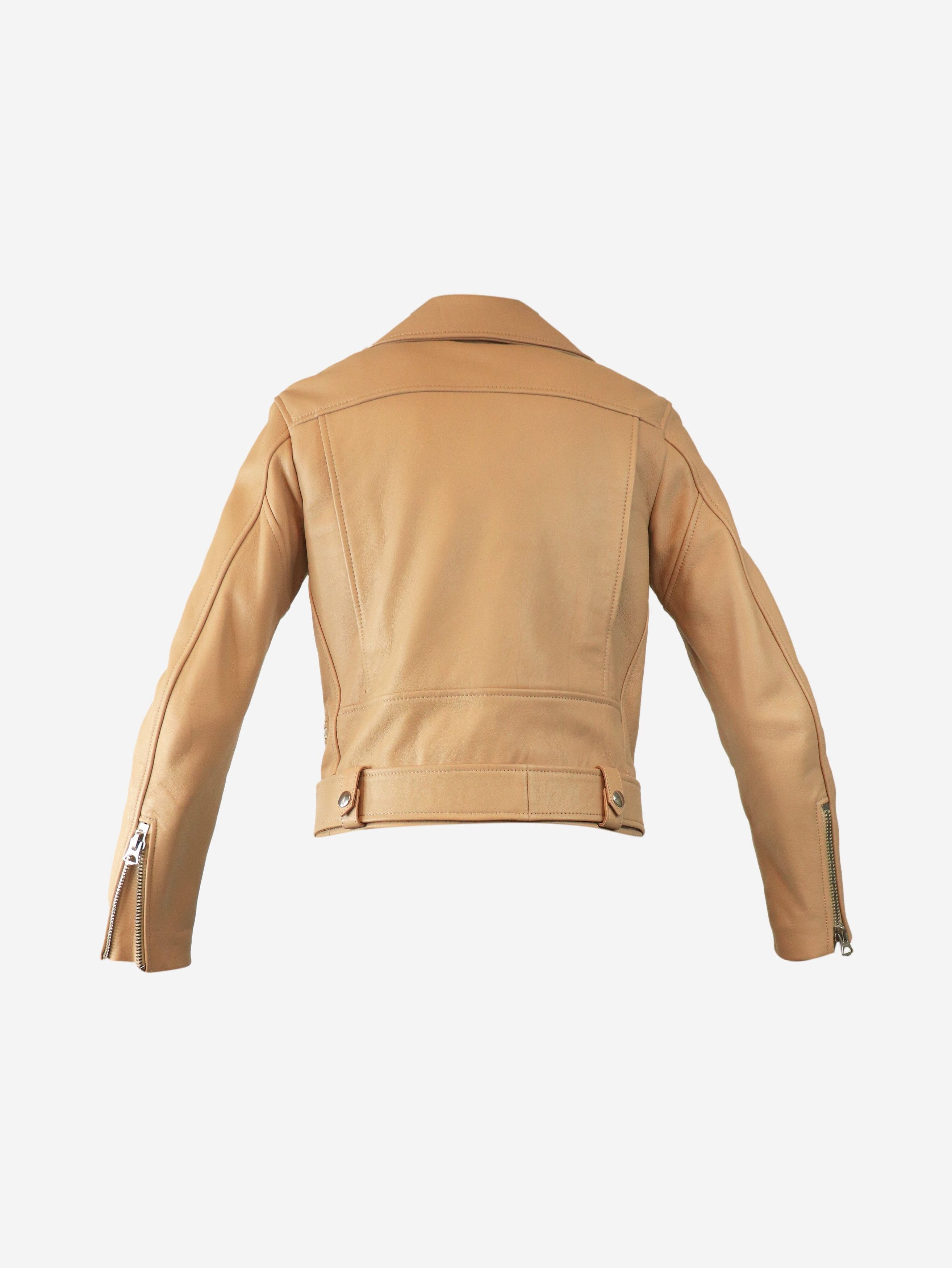 Acne Studios Neutral leather biker jacket - UK 8 Size S / US 4 / IT 40 - 7 Thumbnail