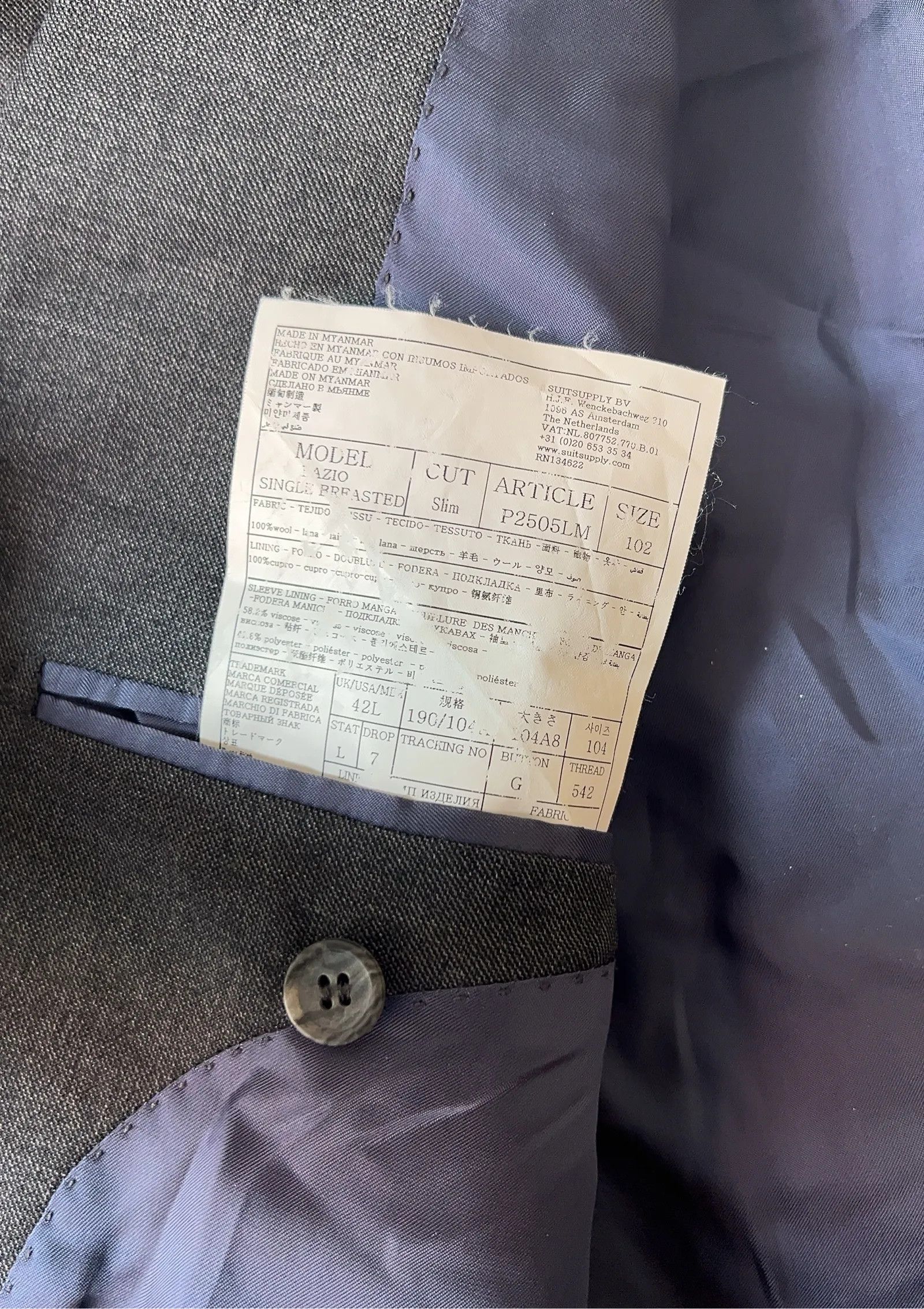 Suitsupply SUITSUPPLY Lazio Blazer Size 44R - 3 Thumbnail