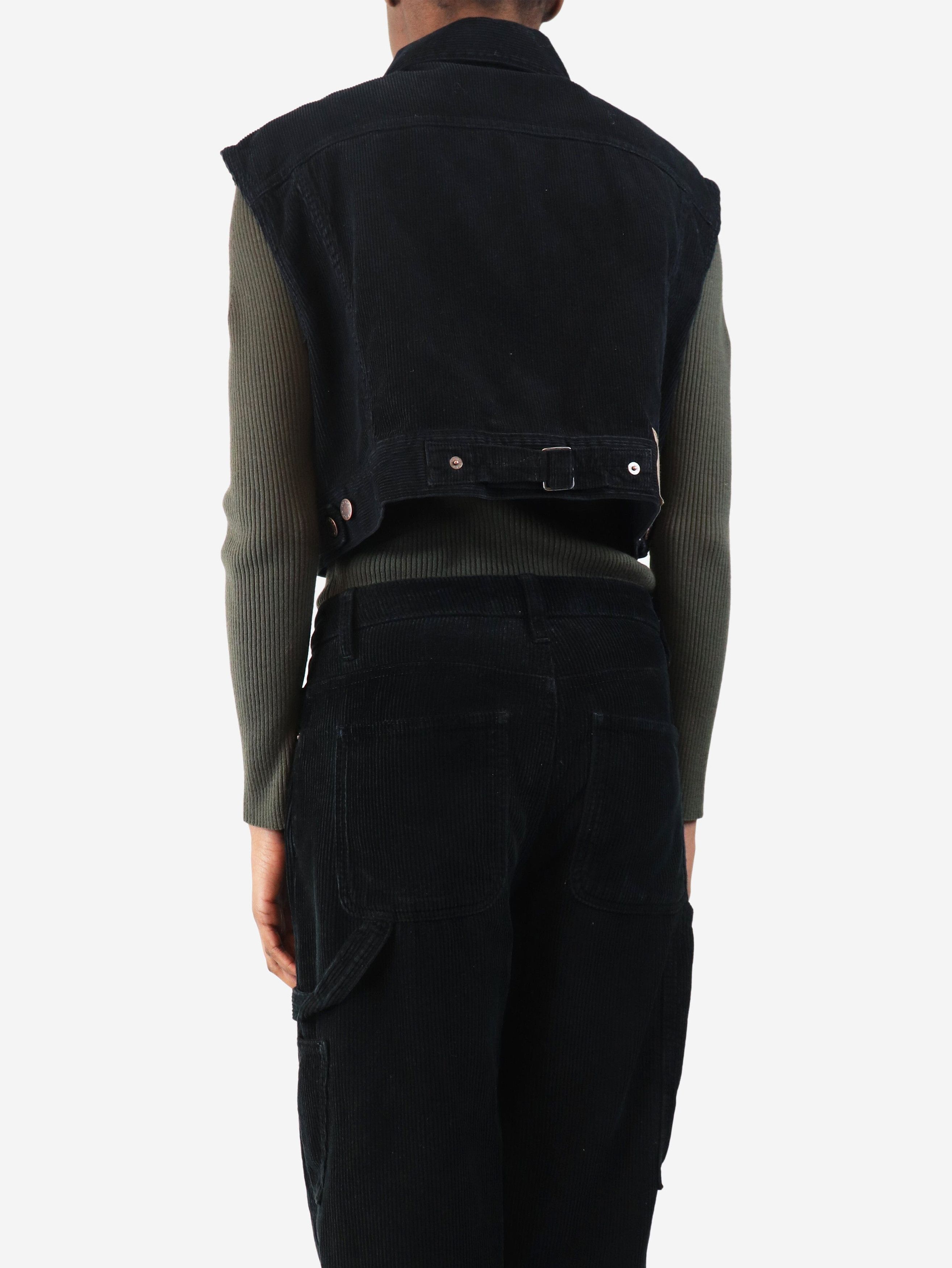 Prada Black sleeveless cord jacket - XS Size XS / US 0-2 / IT 36-38 - 2 Thumbnail
