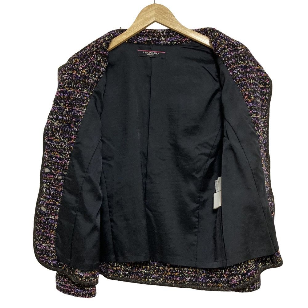 Other Leonard LEONARD FASHION Tweed Tailored Jacket Textile Outerwear DUTY FREE for USA Size ONE SIZE - 3 Thumbnail