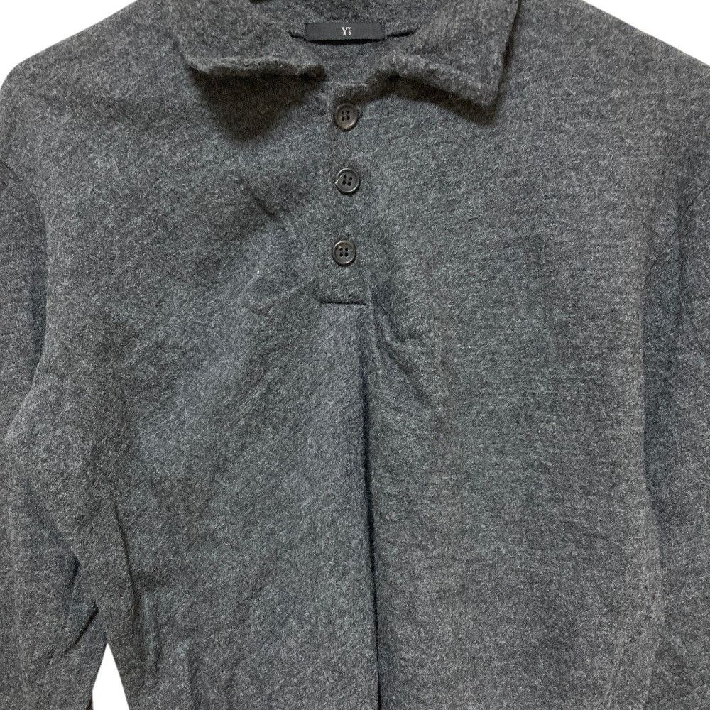 Other Yoji Yamamoto Yohji Yamamoto Wool Knit Polo Shirt Textile Tops YET64133 DUTY FREE for USA Size ONE SIZE - 3 Thumbnail