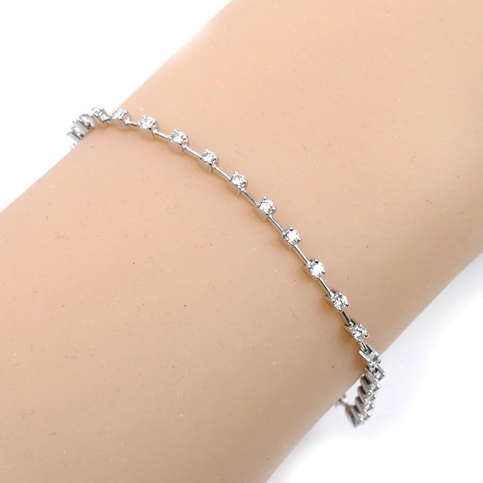 Other Tasaki TASAKI Au750 White Gold Diamond Bracelet Precious Metal Bracelet DUTY FREE for USA Size ONE SIZE - 6 Thumbnail