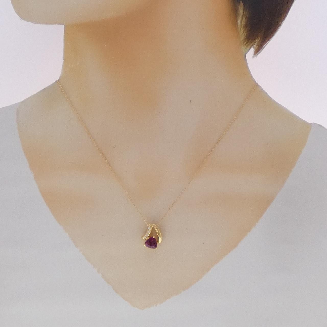 Other Tasaki Tasaki Garnet Diamond Au750 Necklace Precious Metal Necklace DUTY FREE for USA Size ONE SIZE - 6 Thumbnail