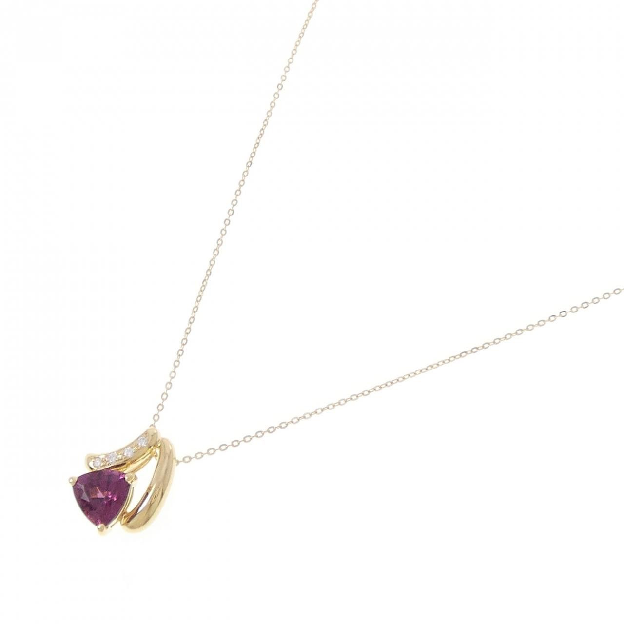 Other Tasaki Tasaki Garnet Diamond Au750 Necklace Precious Metal Necklace DUTY FREE for USA Size ONE SIZE - 2 Thumbnail