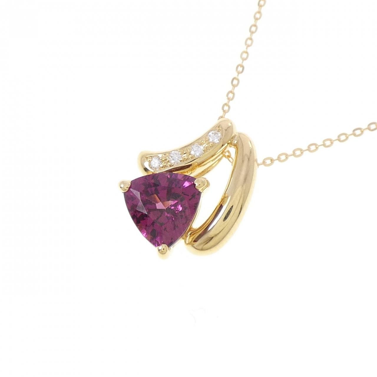 Other Tasaki Tasaki Garnet Diamond Au750 Necklace Precious Metal Necklace DUTY FREE for USA Size ONE SIZE - 3 Thumbnail