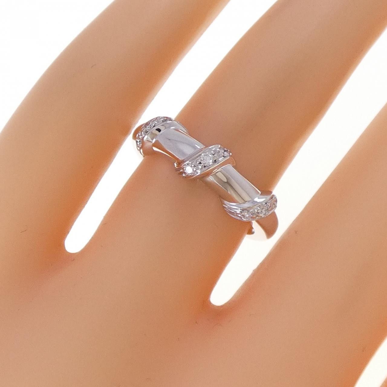 Other Chaumet Chaumet 750 White Gold Diamond Ring Size 11 Precious Metal Ring DUTY FREE for USA Size ONE SIZE - 5 Thumbnail