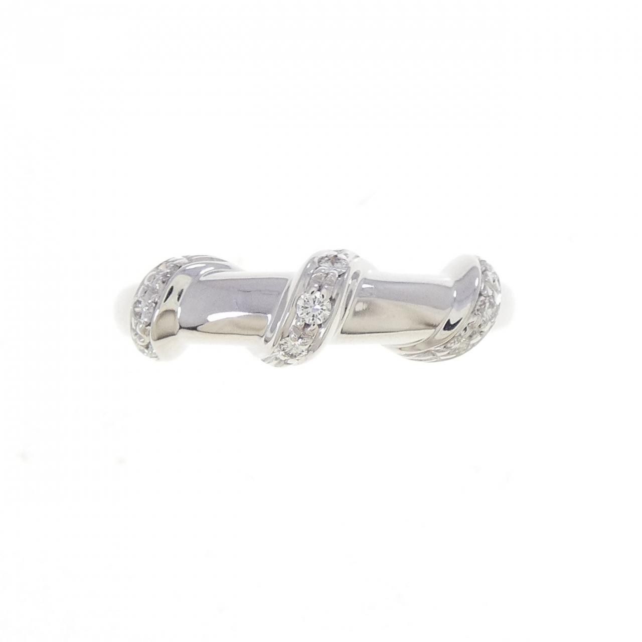Other Chaumet Chaumet 750 White Gold Diamond Ring Size 11 Precious Metal Ring DUTY FREE for USA Size ONE SIZE - 2 Thumbnail