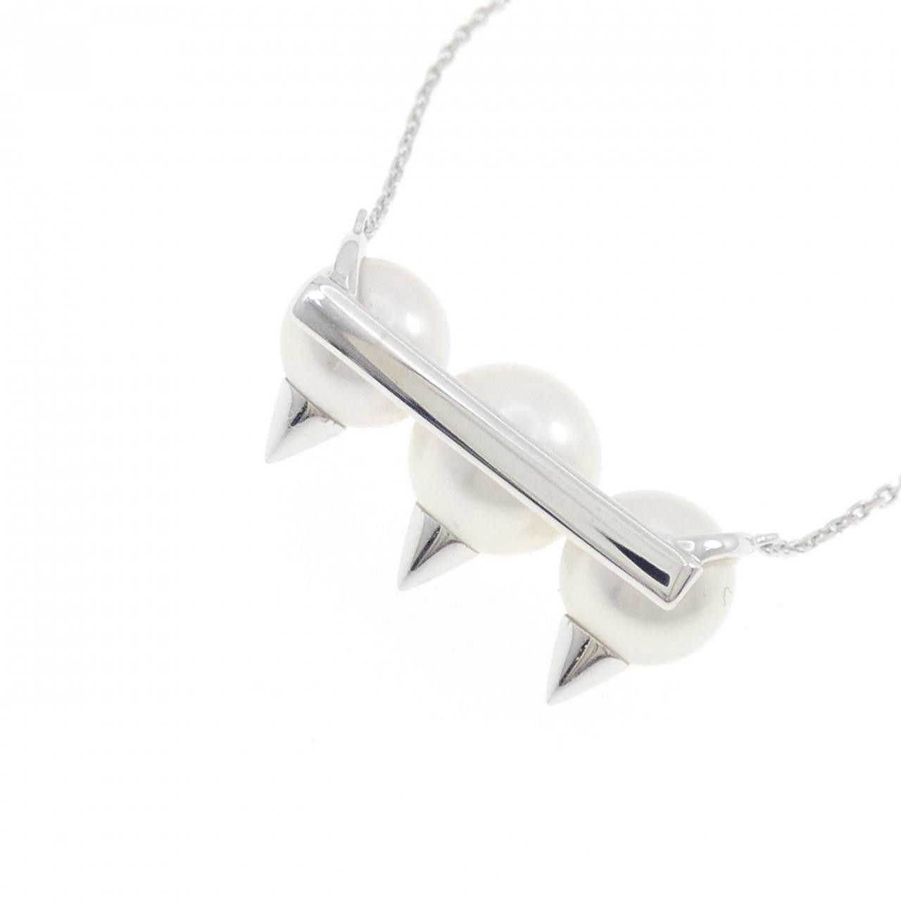 Other Tasaki Tasaki Danger Neo 750 White Gold Pearl Diamond Necklace Precious Metal Necklace P-17149-18KWG DUTY FREE for USA Size ONE SIZE - 4 Thumbnail