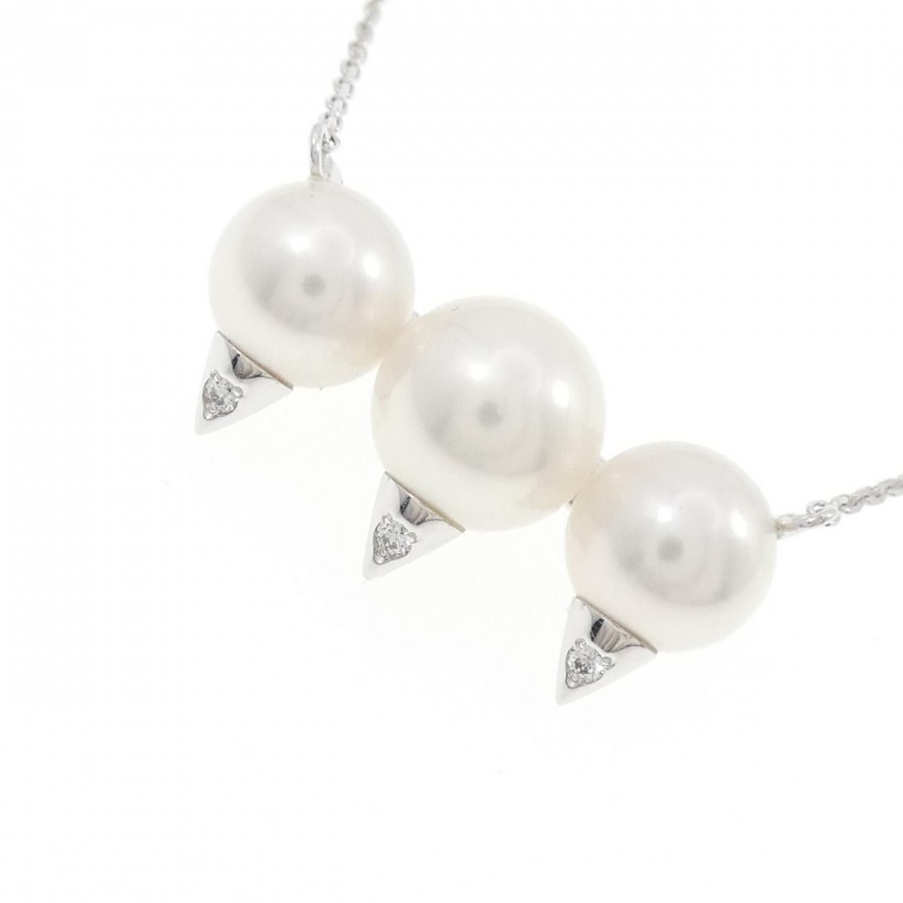 Other Tasaki Tasaki Danger Neo 750 White Gold Pearl Diamond Necklace Precious Metal Necklace P-17149-18KWG DUTY FREE for USA Size ONE SIZE - 3 Thumbnail