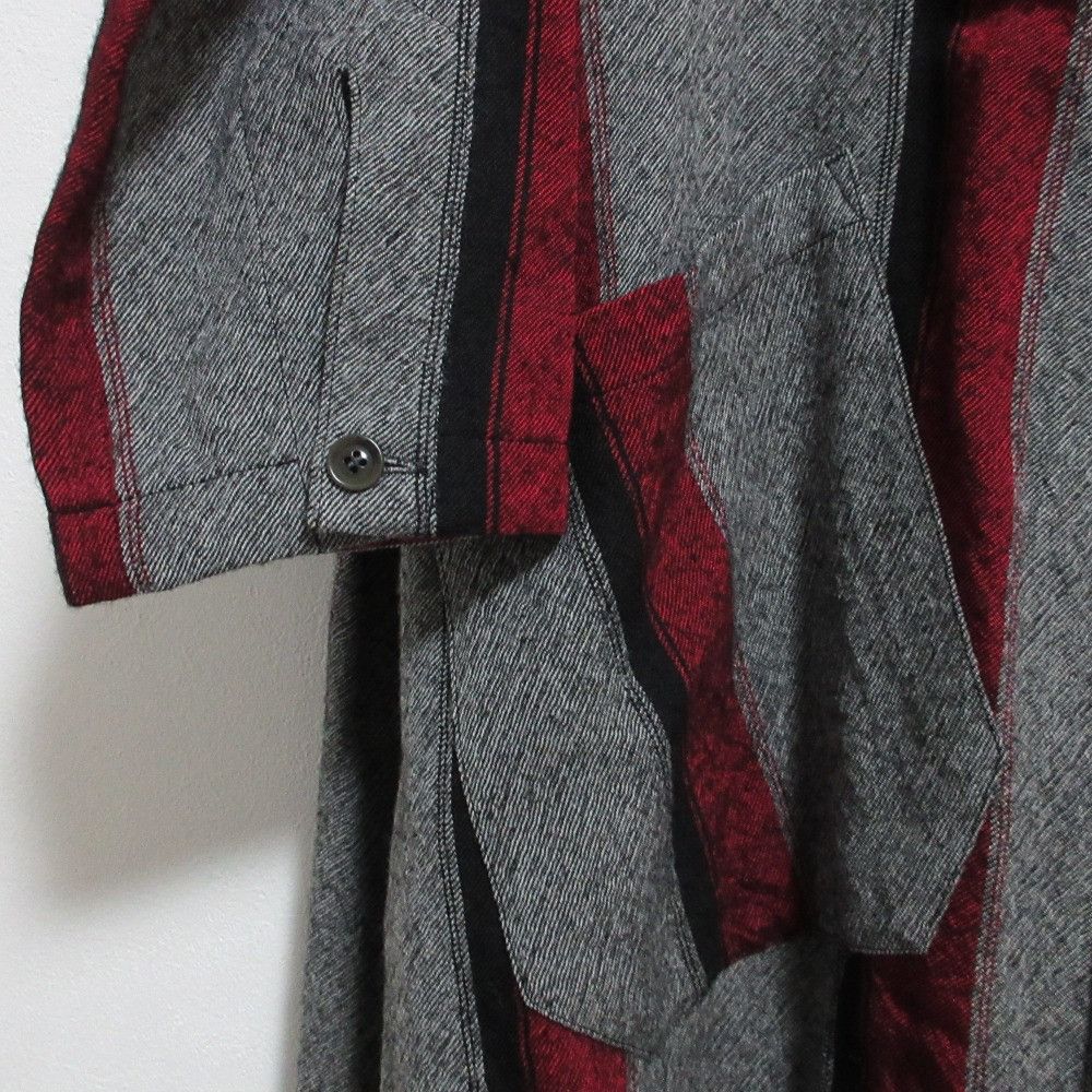 Other Yoji Yamamoto Yohji Yamamoto YF-D21-114 Wool Blend Stripe Dress Textile Dresses YF-D21-114 DUTY FREE for USA Size ONE SIZE - 5 Thumbnail