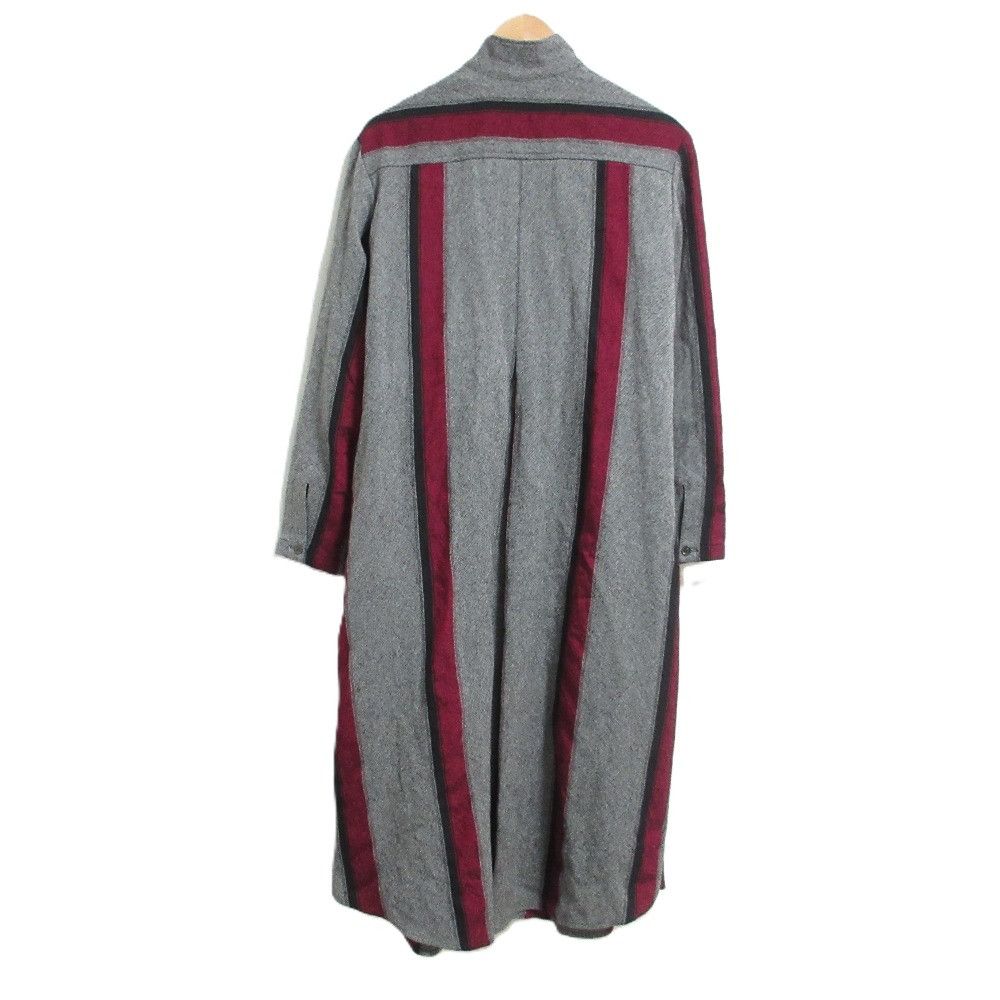 Other Yoji Yamamoto Yohji Yamamoto YF-D21-114 Wool Blend Stripe Dress Textile Dresses YF-D21-114 DUTY FREE for USA Size ONE SIZE - 2 Thumbnail