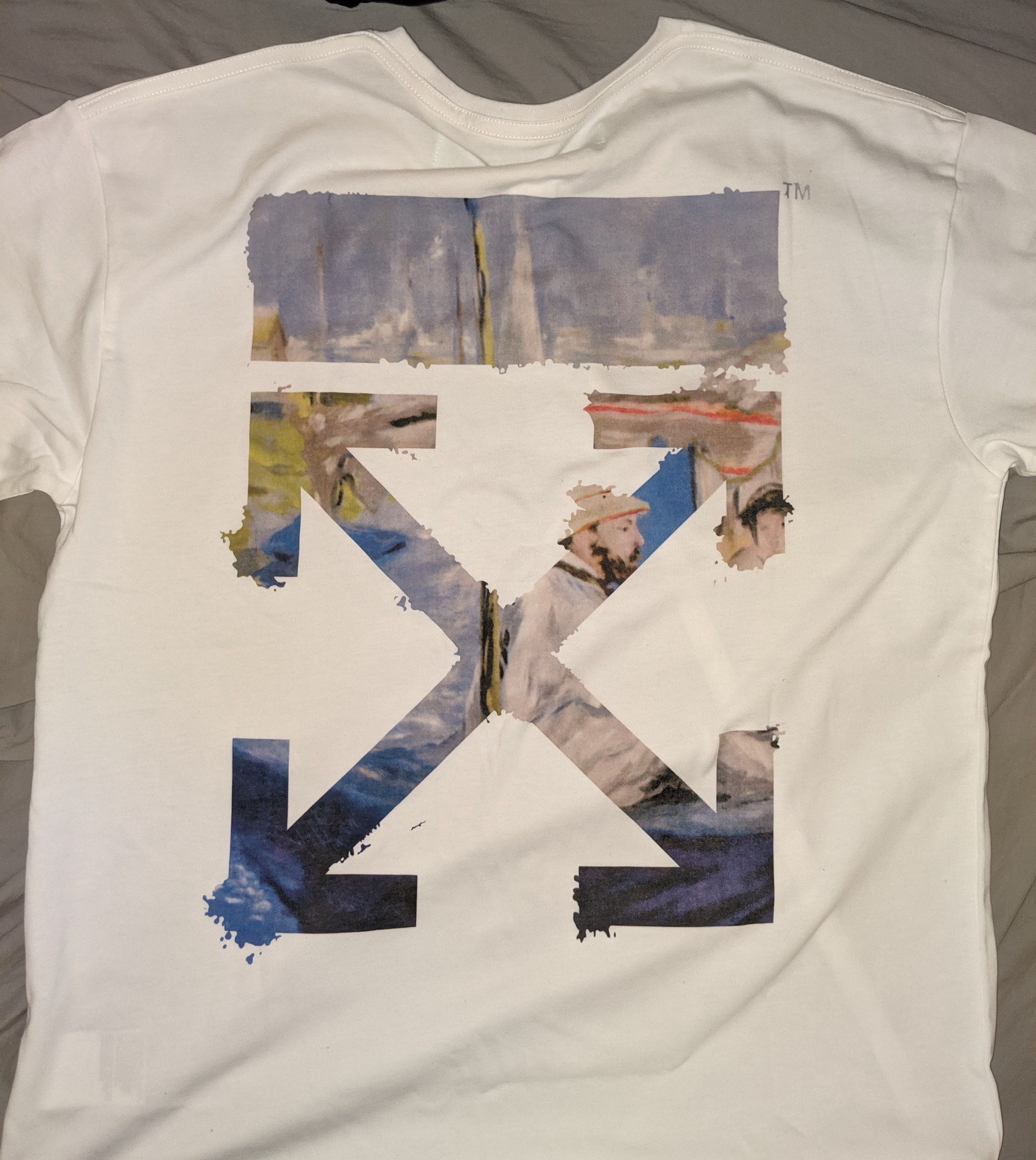 Off white oil paint clearance tee